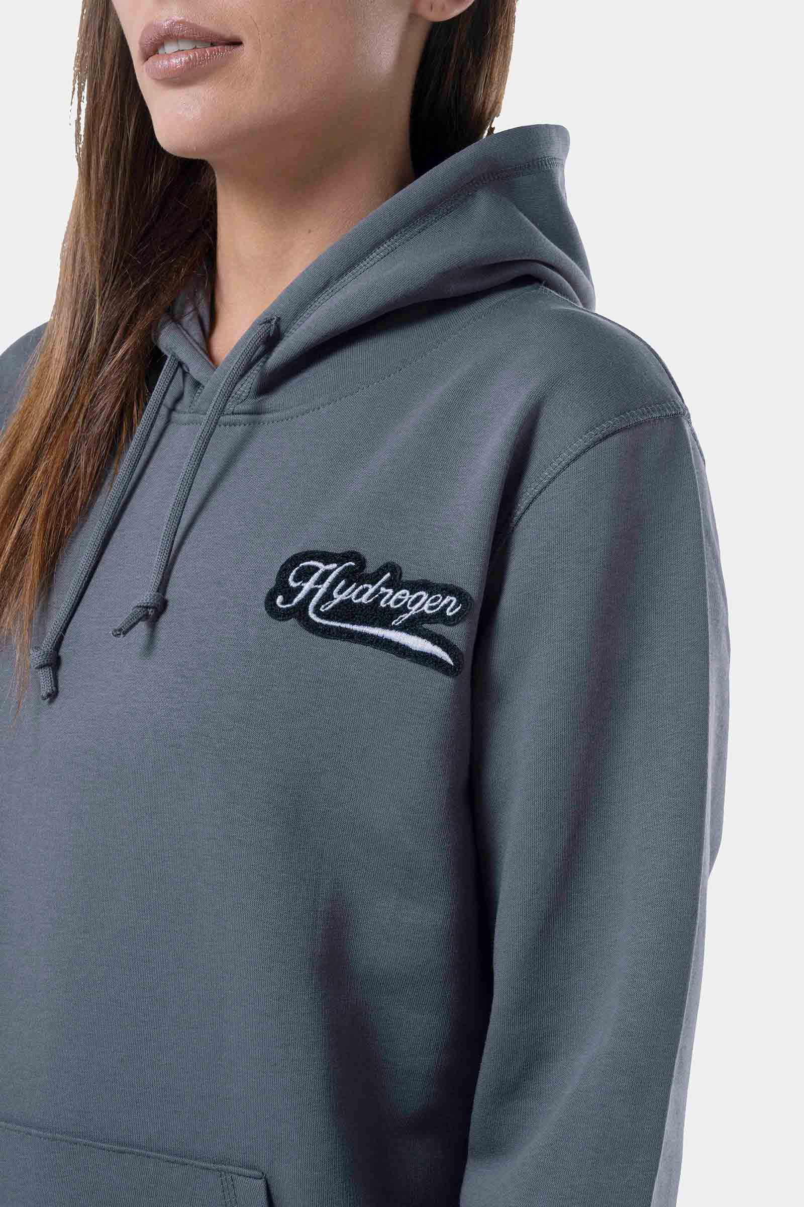 ITALIA 17 HOODIE - GREY - Hydrogen - Luxury Sportwear