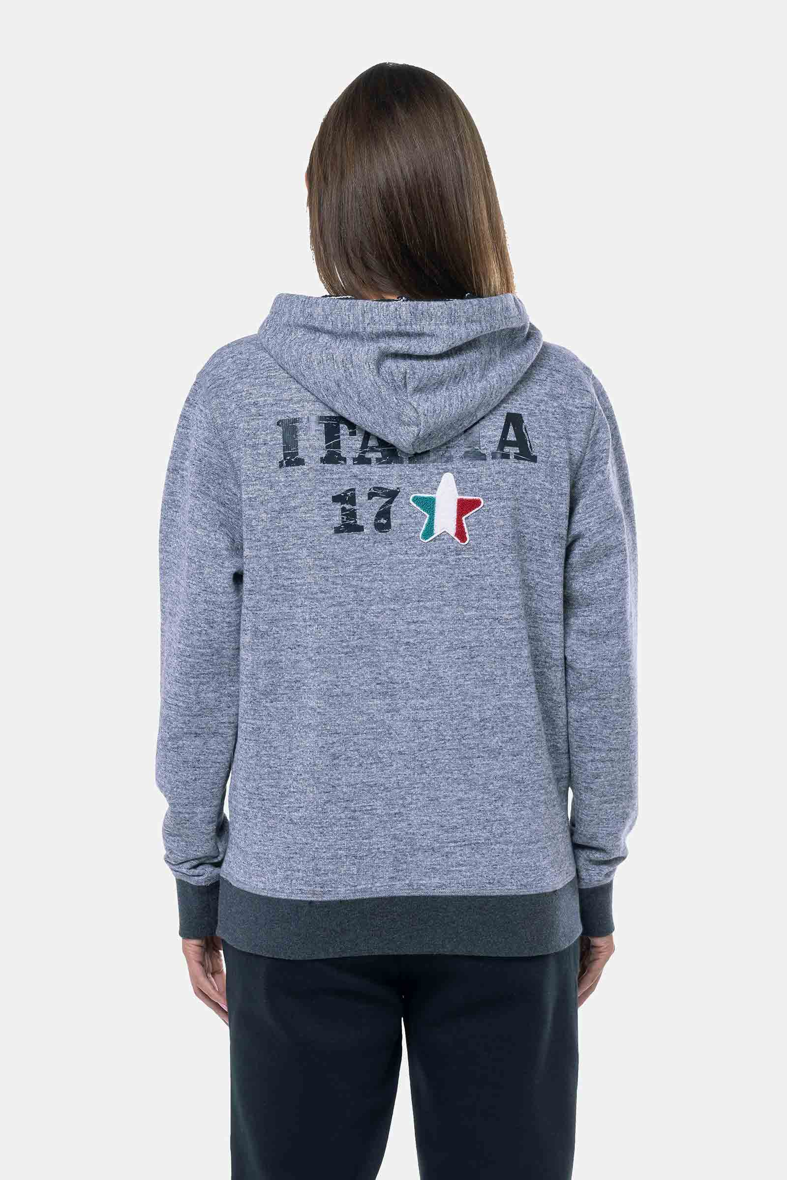 ITALIA 17 HOODIE - GREY - Hydrogen - Luxury Sportwear