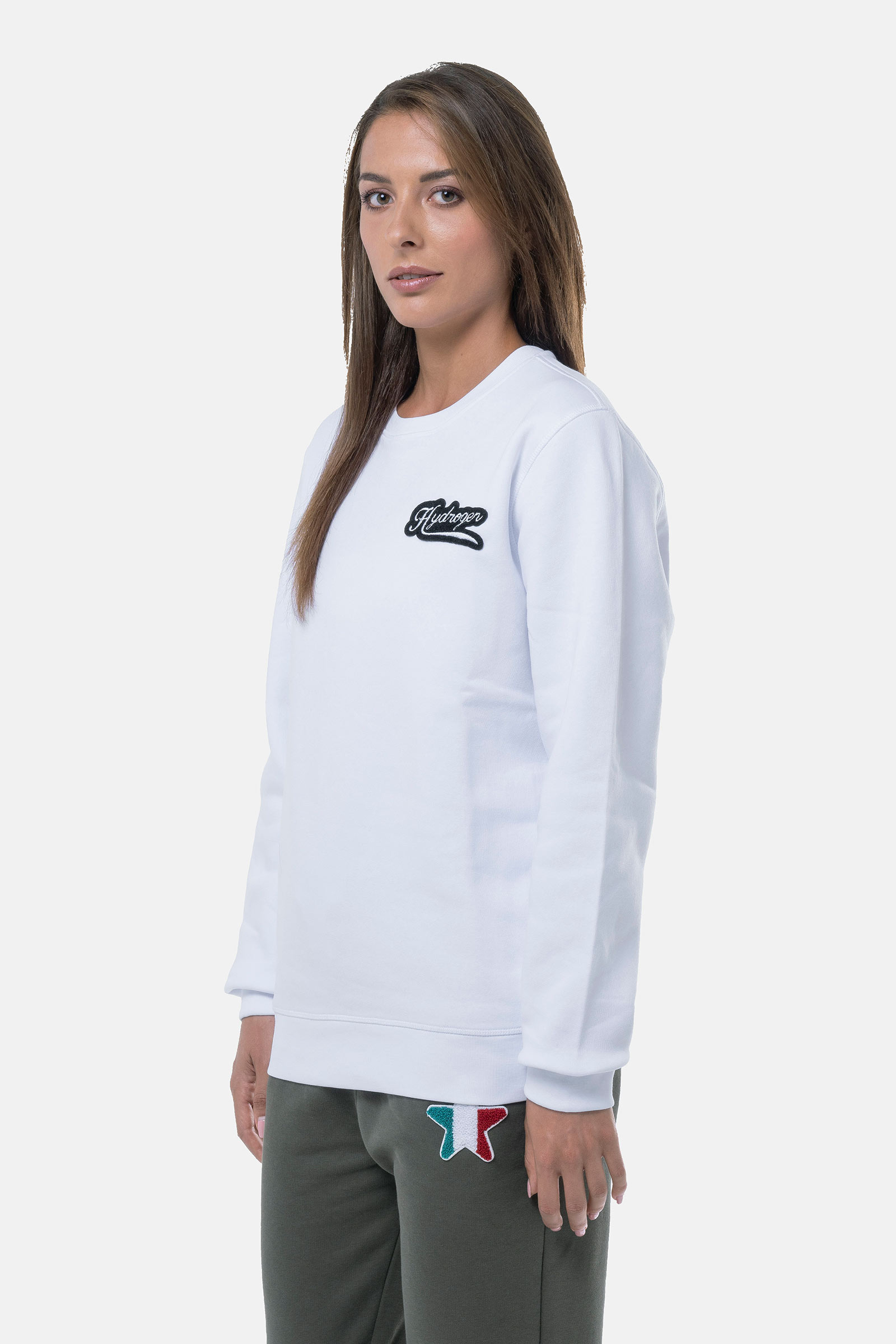 ITALIA 17 SWEATSHIRT - WHITE - Hydrogen - Luxury Sportwear