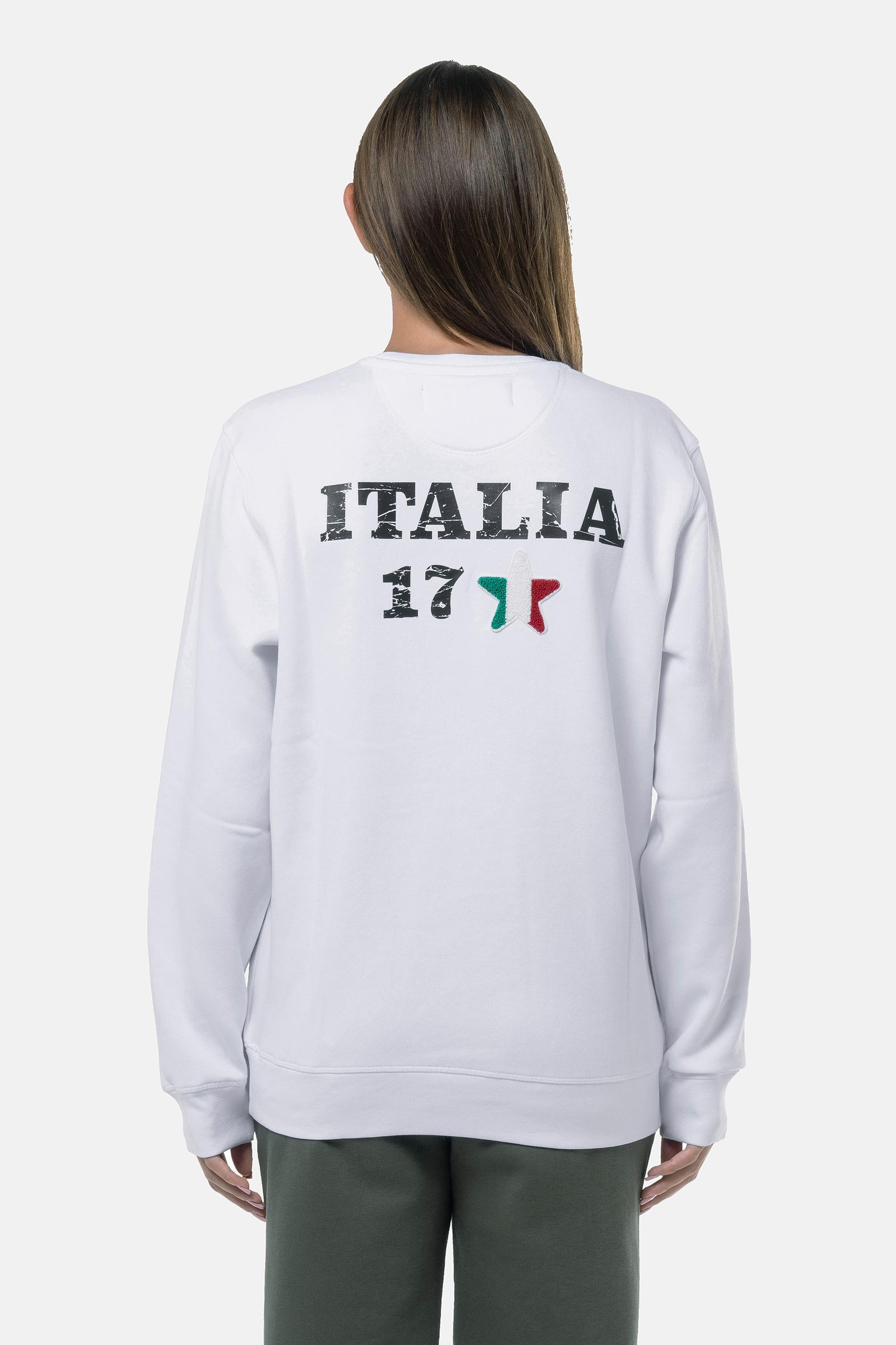ITALIA 17 SWEATSHIRT - WHITE - Hydrogen - Luxury Sportwear