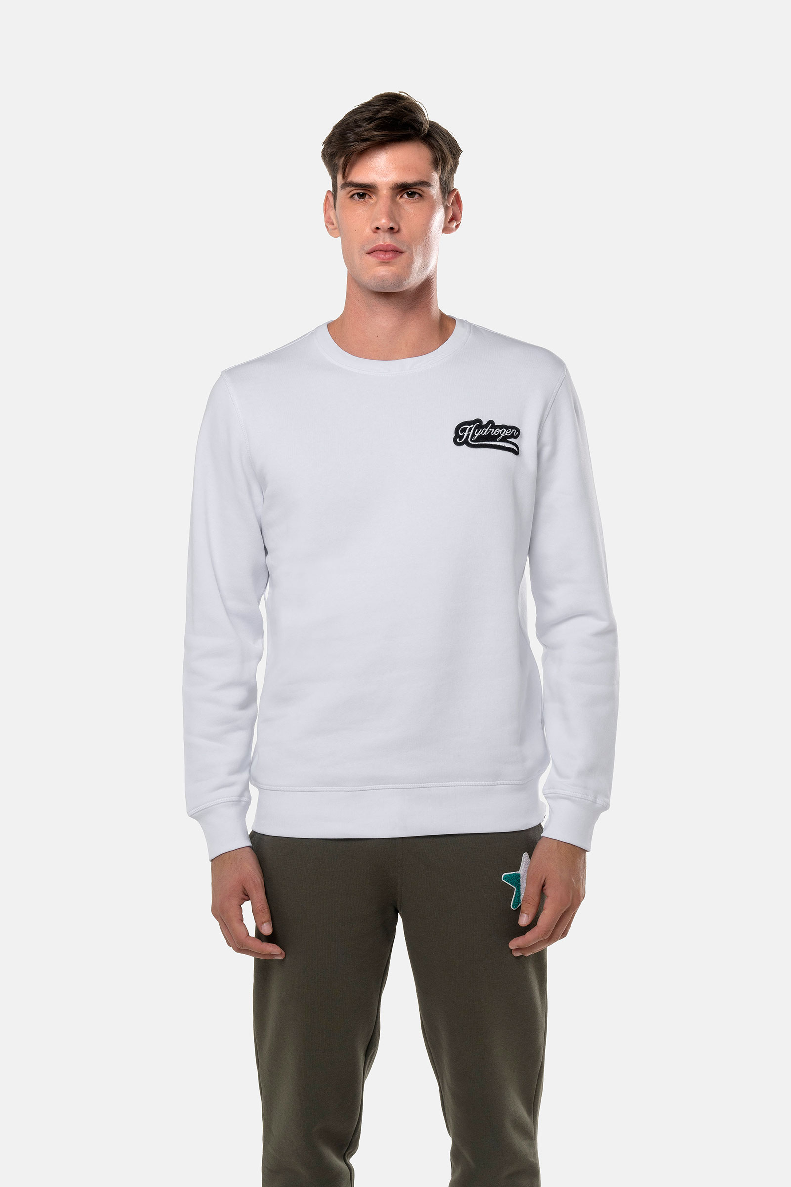 ITALIA 17 SWEATSHIRT - WHITE - Hydrogen - Luxury Sportwear