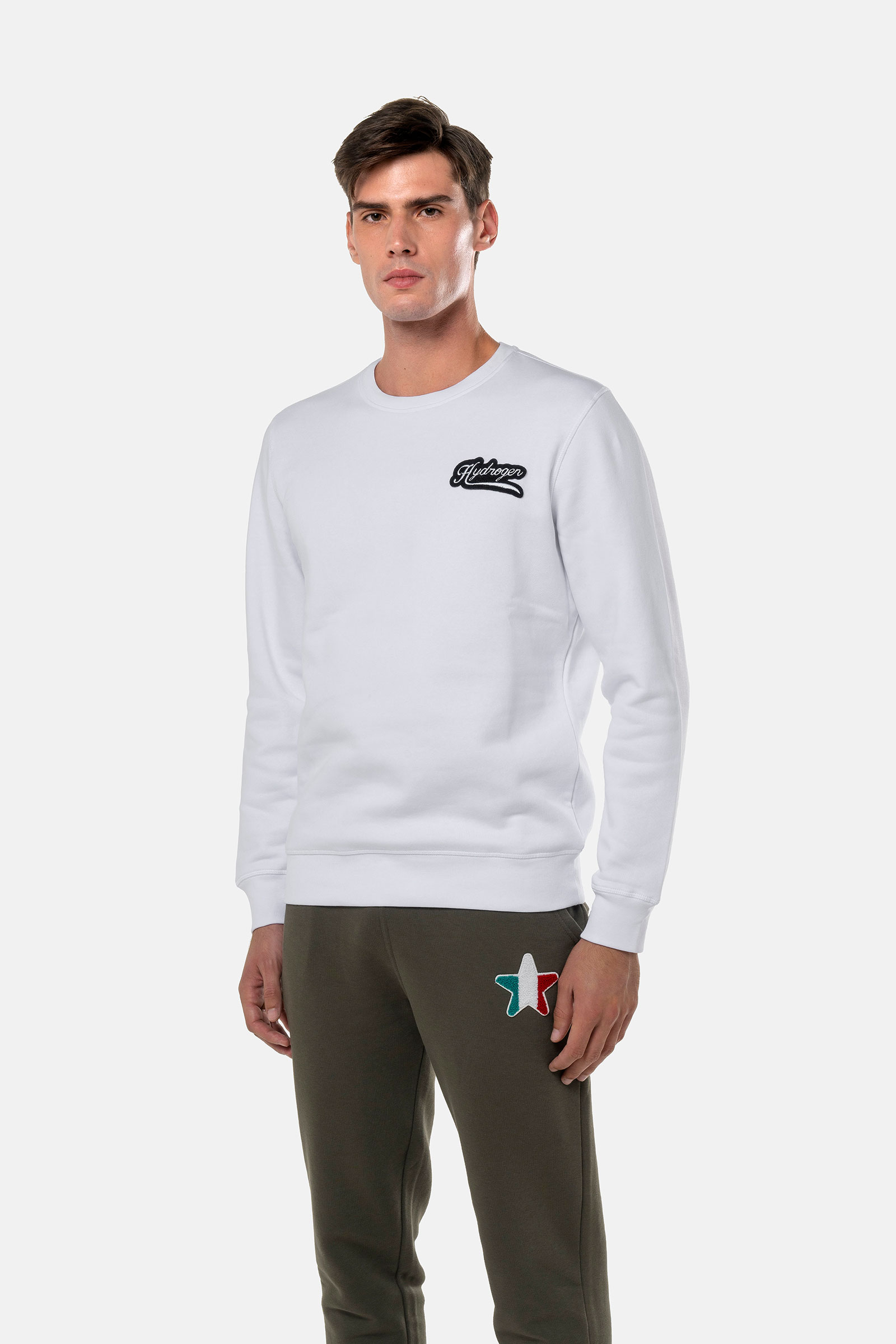 ITALIA 17 SWEATSHIRT - WHITE - Hydrogen - Luxury Sportwear