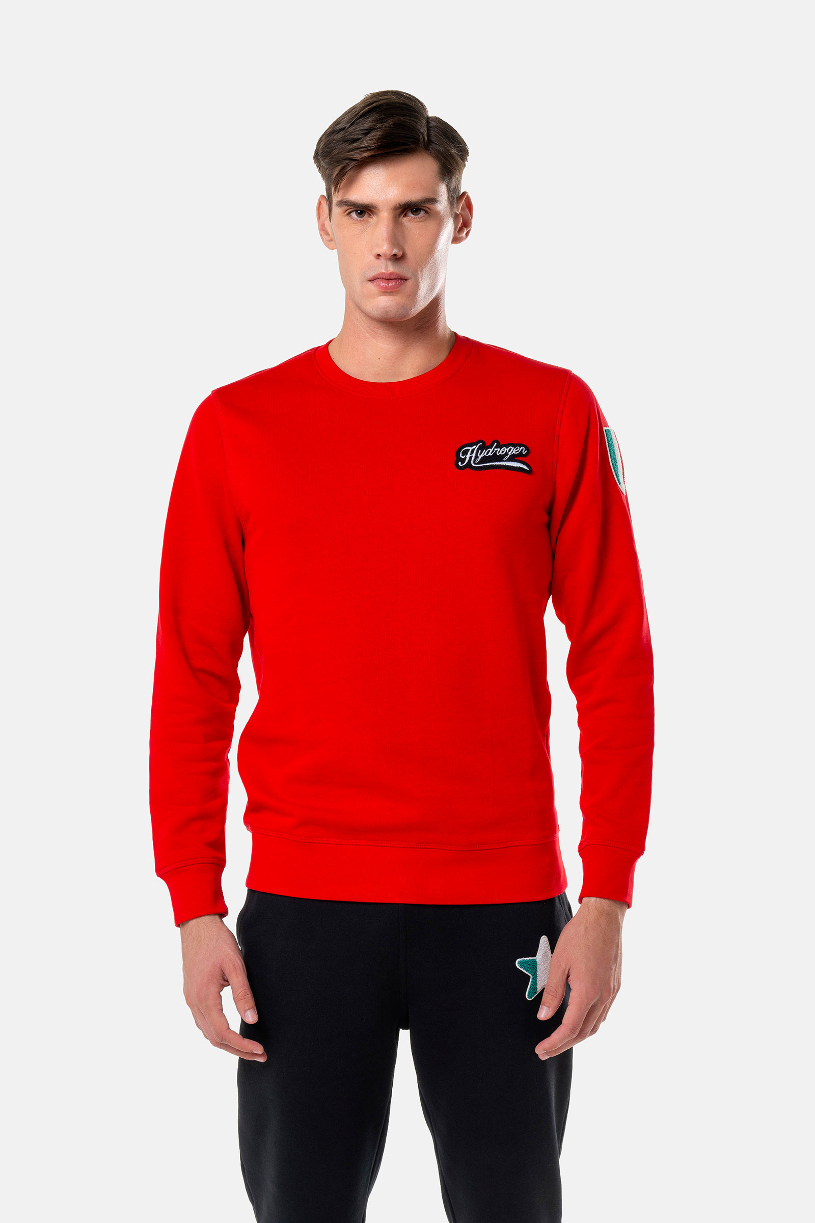 ITALIA 17 SWEATSHIRT - RED - Hydrogen - Luxury Sportwear