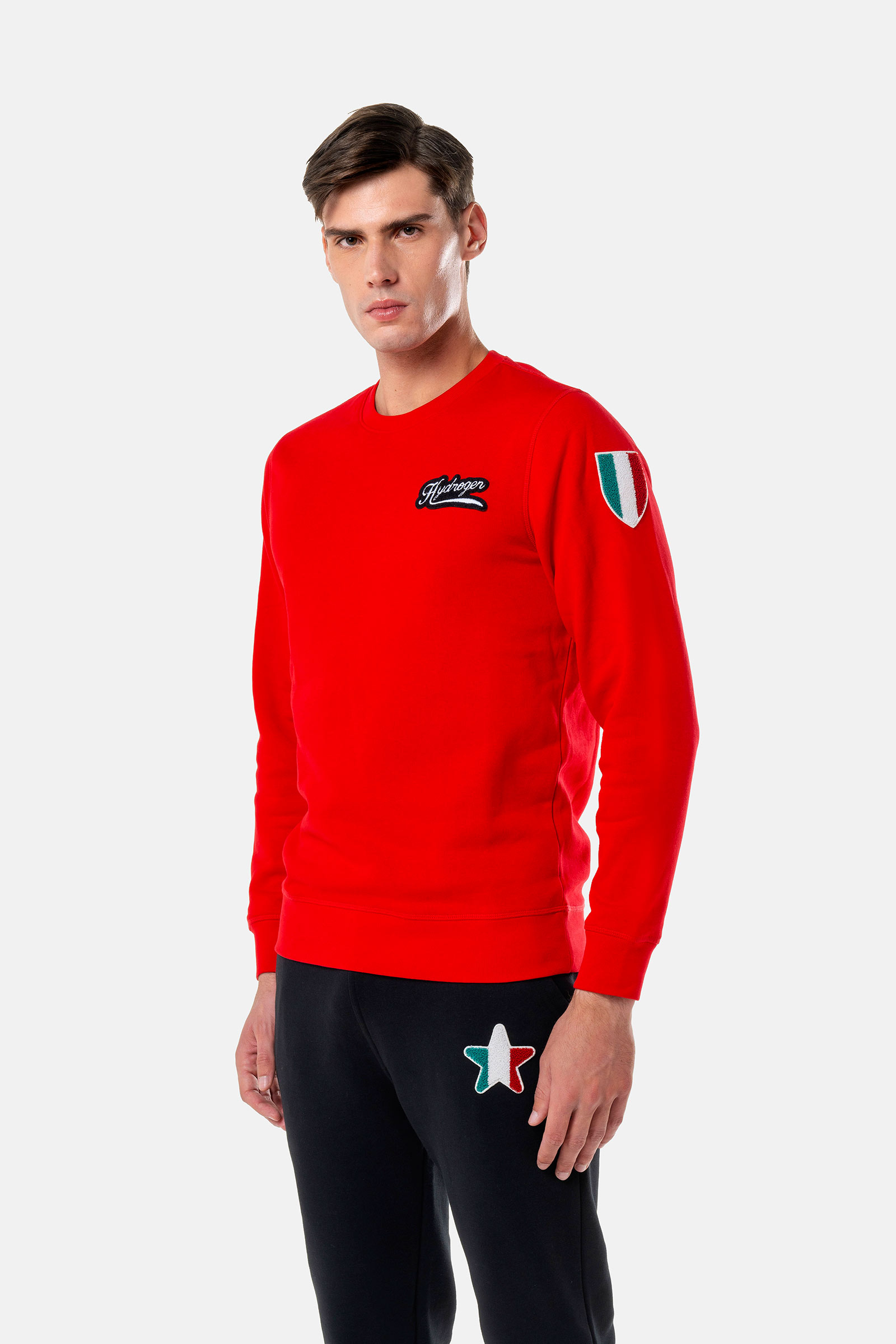 ITALIA 17 SWEATSHIRT - RED - Hydrogen - Luxury Sportwear