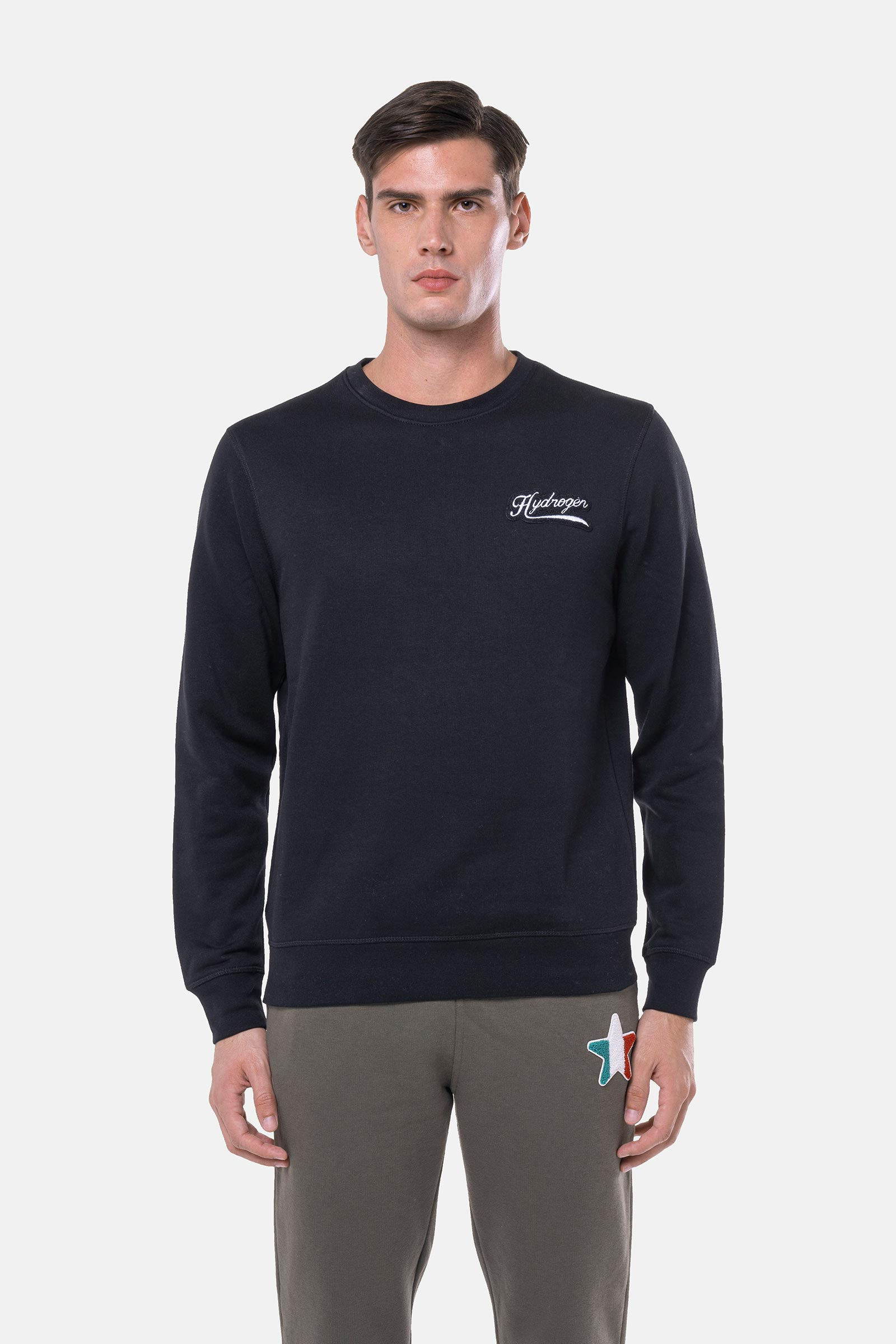 ITALIA 17 SWEATSHIRT - BLACK - Hydrogen - Luxury Sportwear