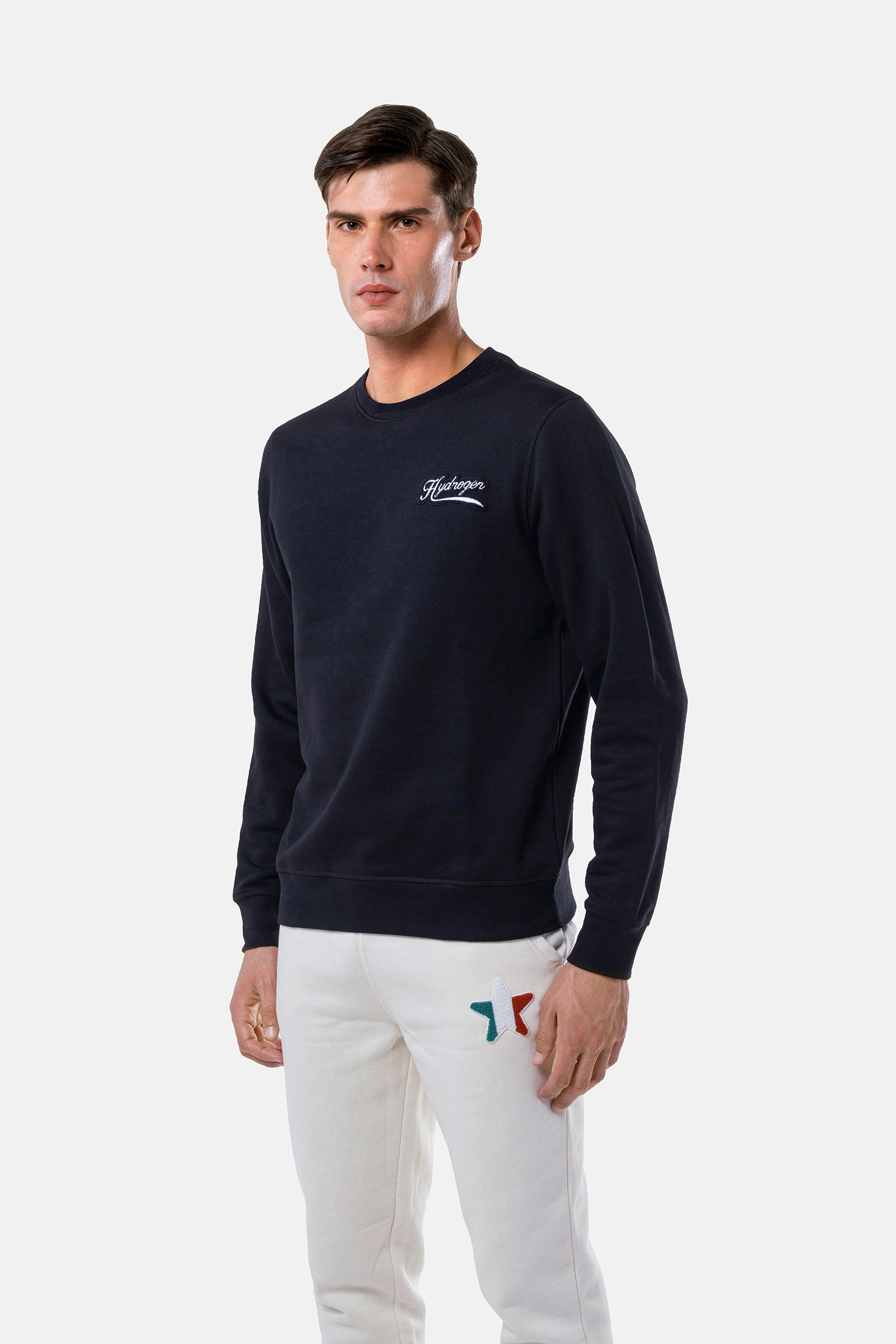 ITALIA 17 SWEATSHIRT - BLACK - Hydrogen - Luxury Sportwear