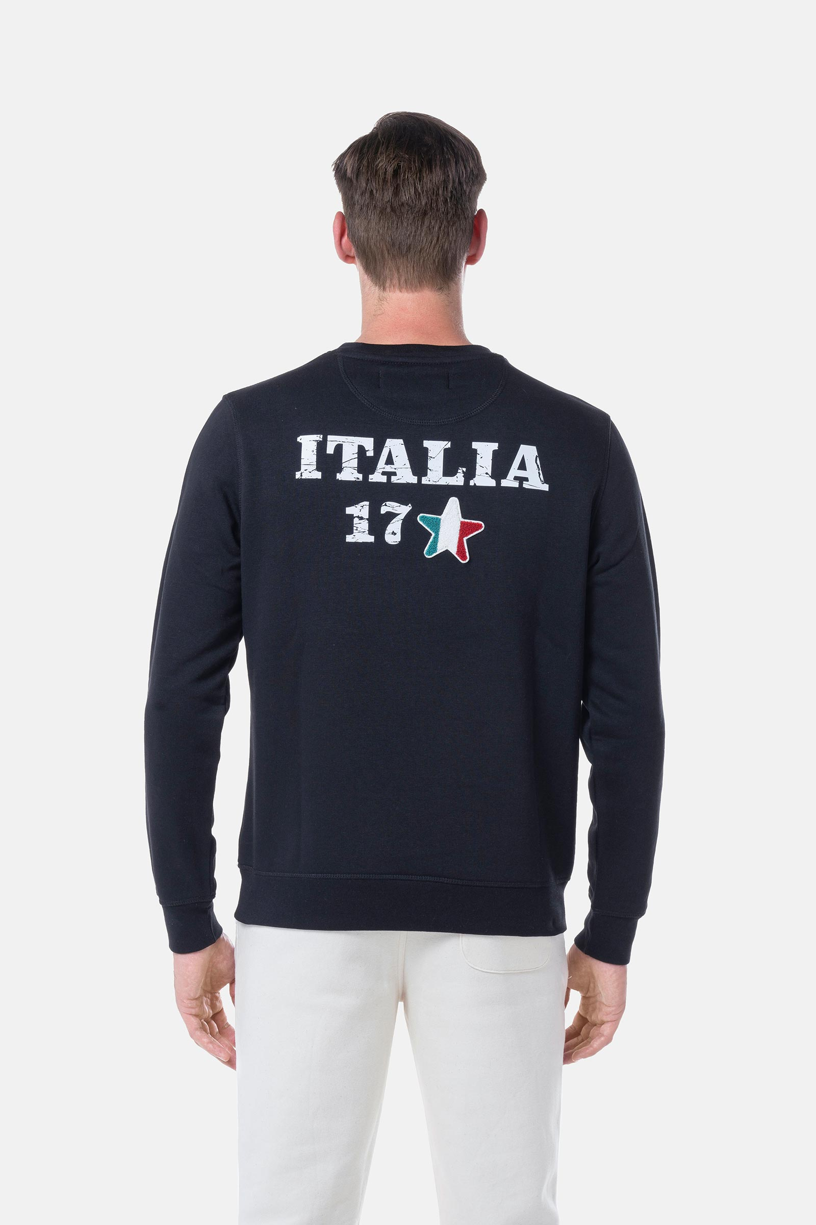 ITALIA 17 SWEATSHIRT - BLACK - Hydrogen - Luxury Sportwear