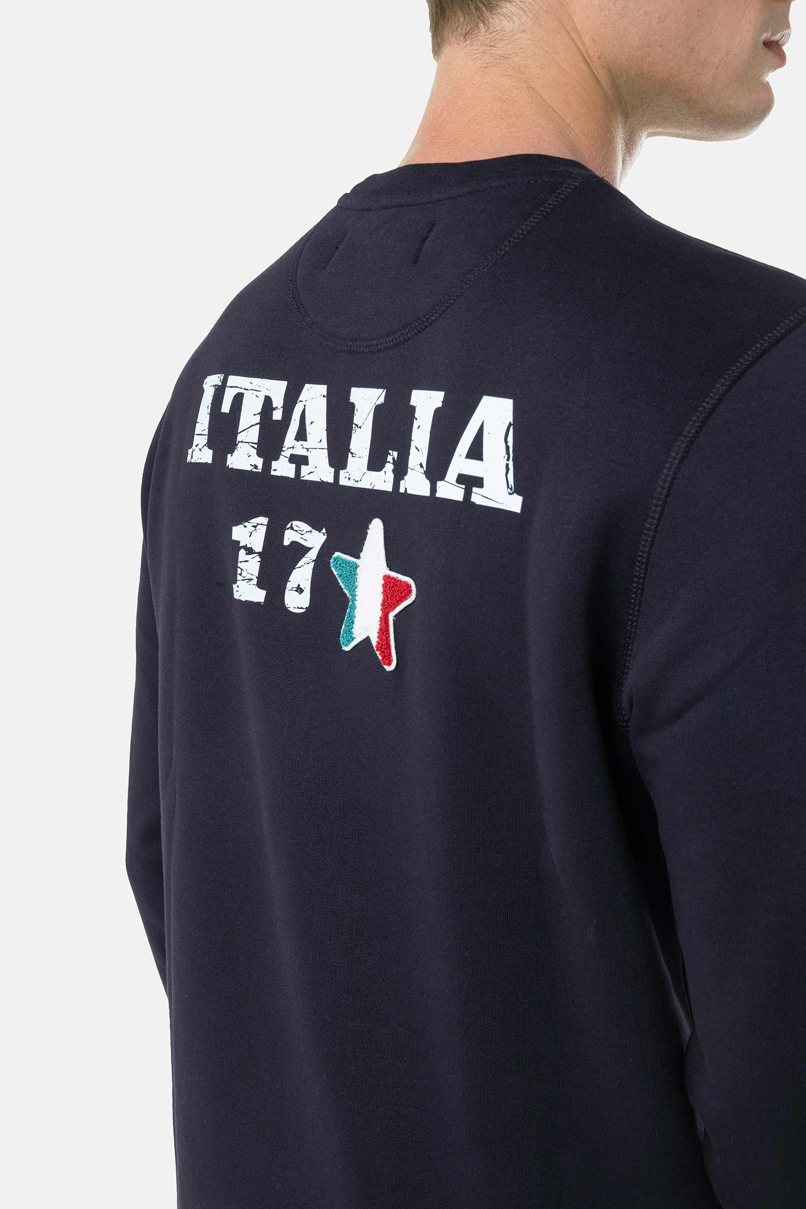 ITALIA 17 SWEATSHIRT - BLACK - Hydrogen - Luxury Sportwear