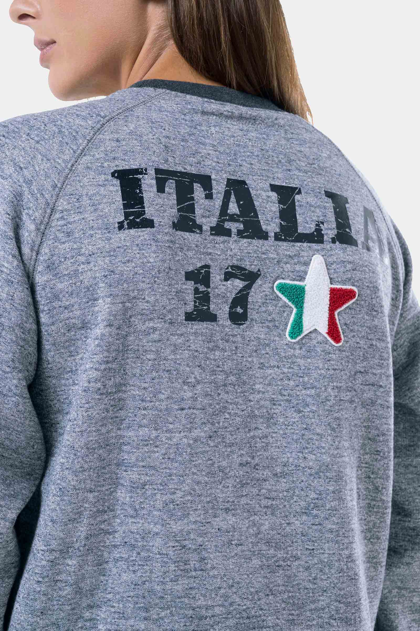 ITALIA 17 SWEATSHIRT - GREY - Hydrogen - Luxury Sportwear