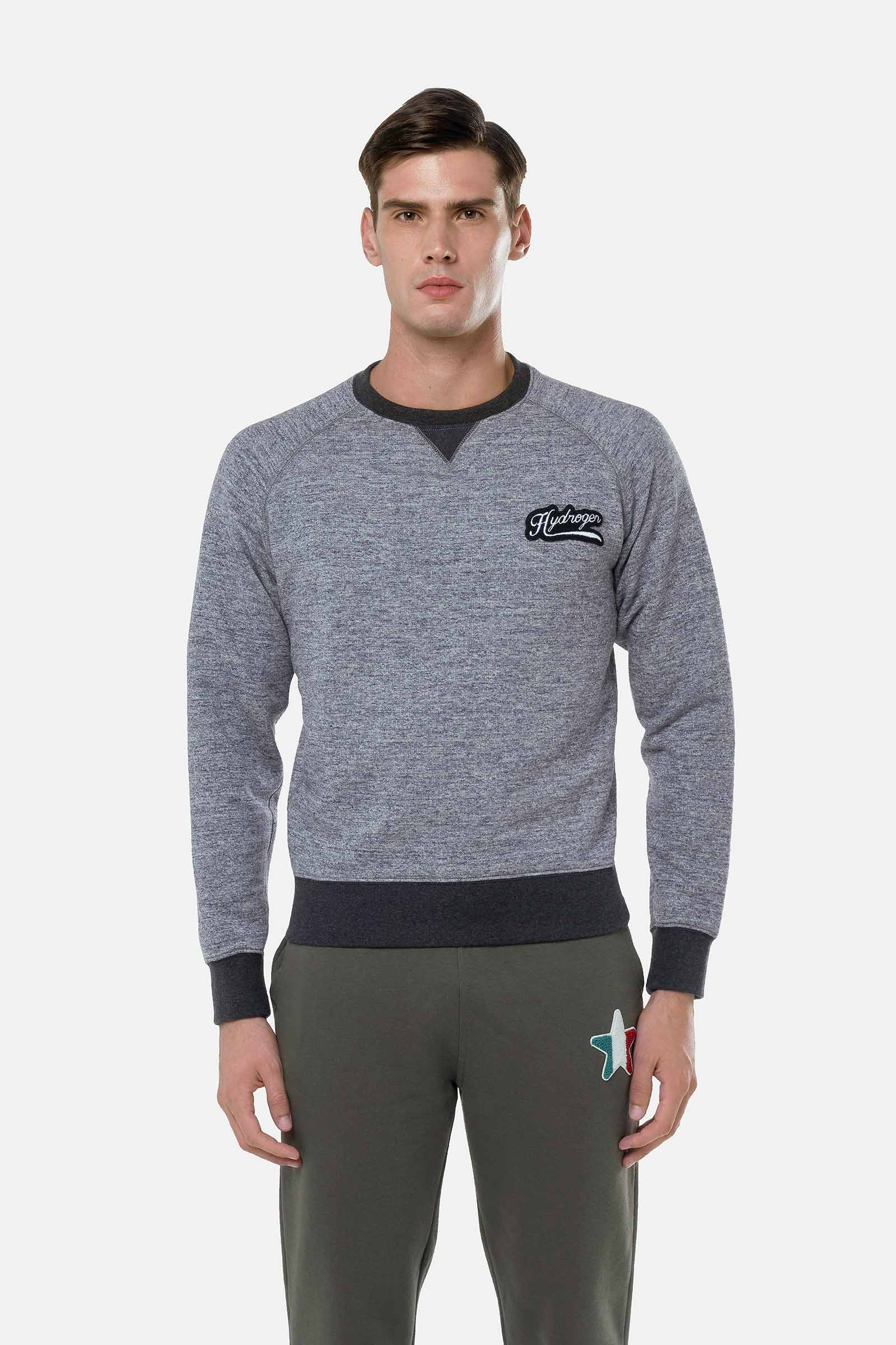 ITALIA 17 SWEATSHIRT - GREY - Hydrogen - Luxury Sportwear