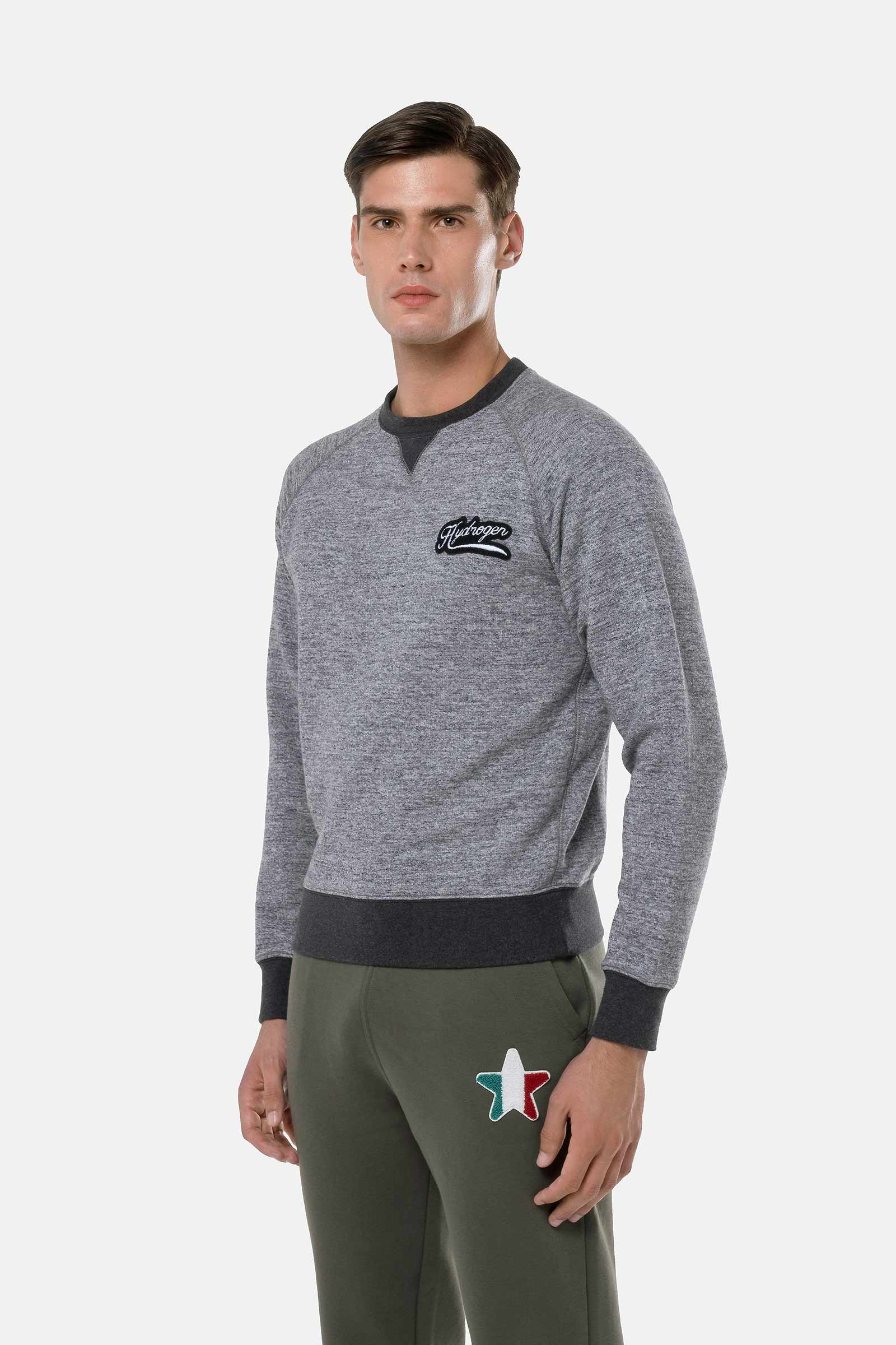ITALIA 17 SWEATSHIRT - GREY - Hydrogen - Luxury Sportwear
