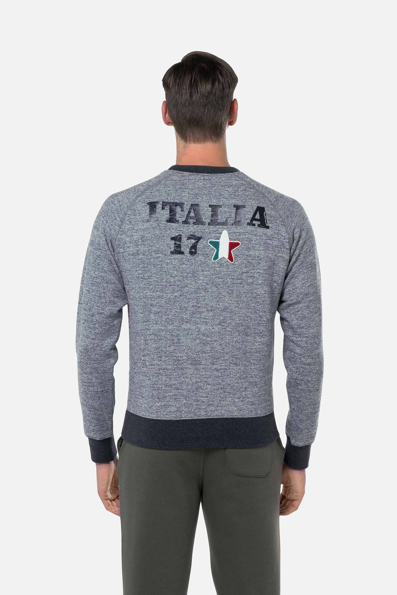 ITALIA 17 SWEATSHIRT - GREY - Hydrogen - Luxury Sportwear
