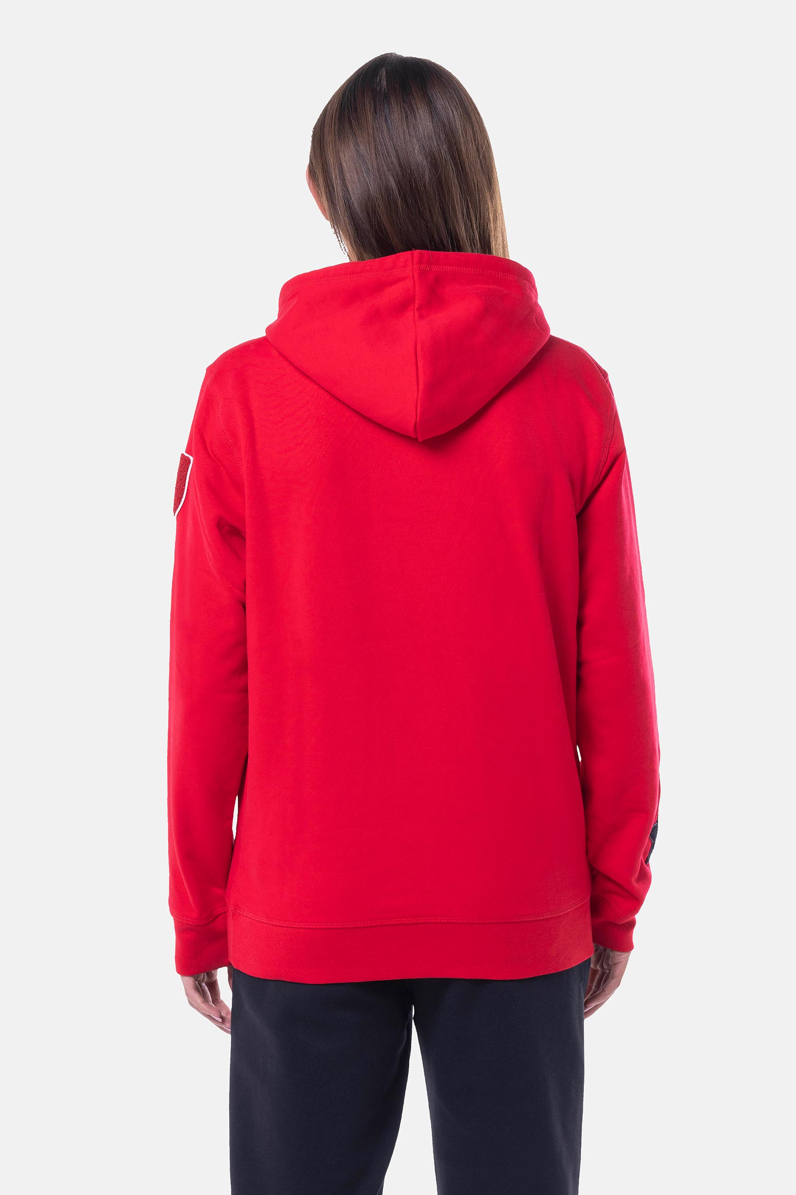 SHIELD HOODIE - RED - Hydrogen - Luxury Sportwear