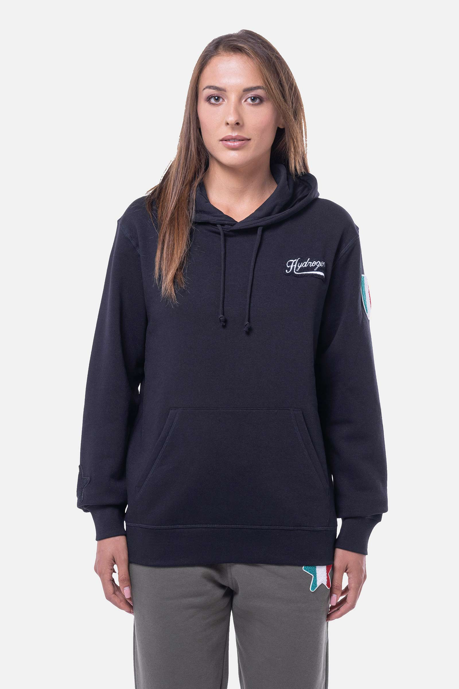 SHIELD HOODIE - BLACK - Hydrogen - Luxury Sportwear