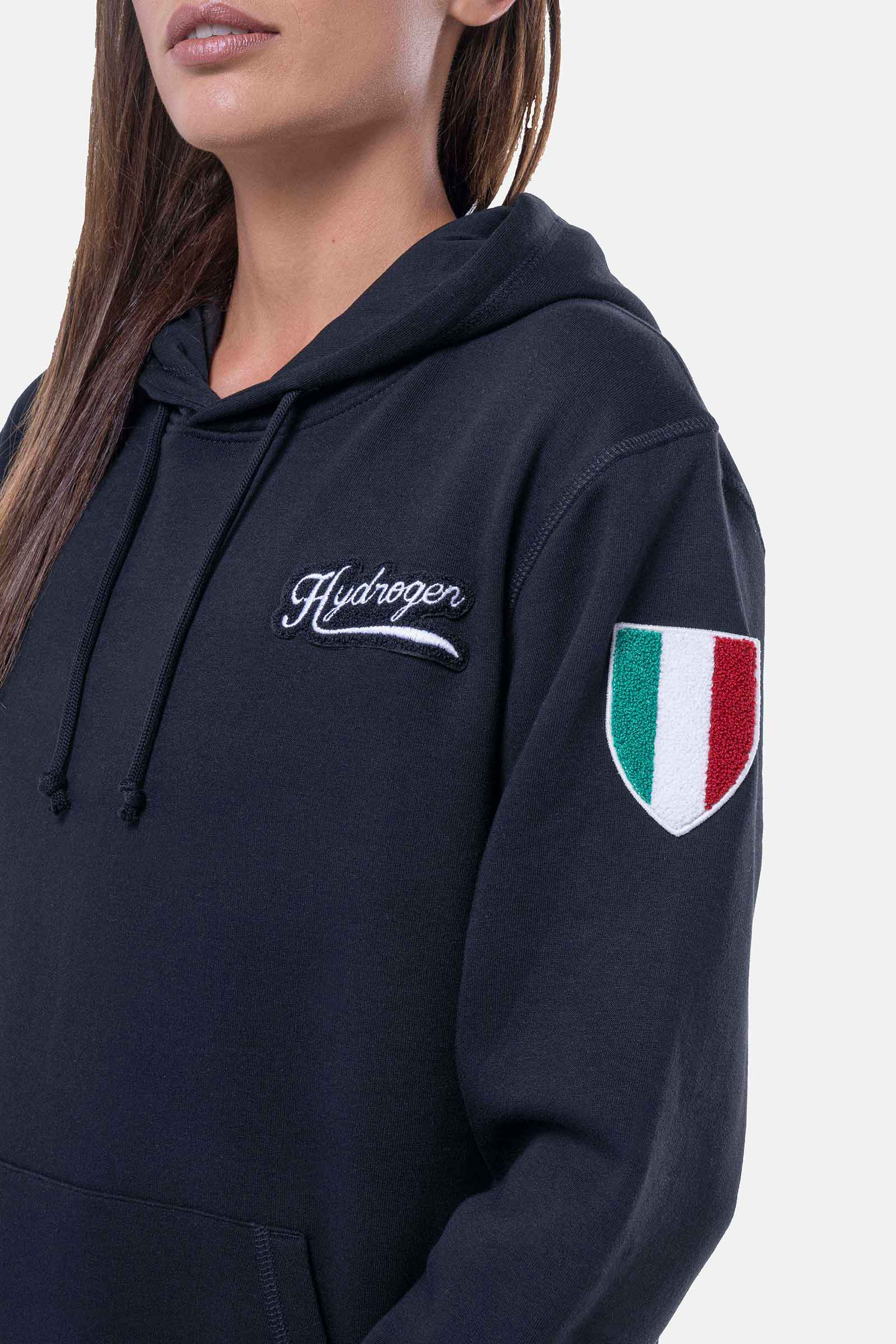 SHIELD HOODIE - BLACK - Hydrogen - Luxury Sportwear