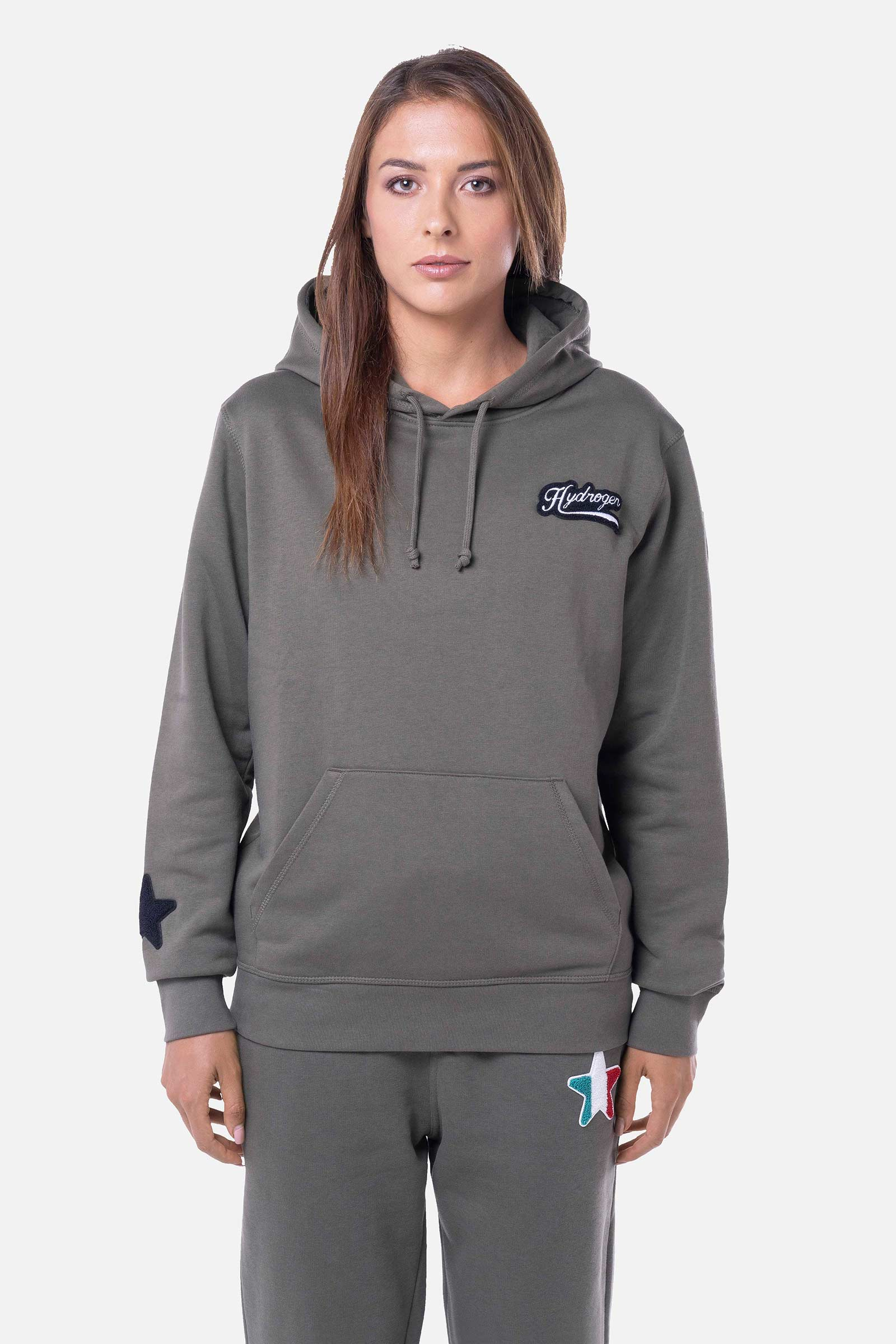 SHIELD HOODIE - GREEN - Hydrogen - Luxury Sportwear