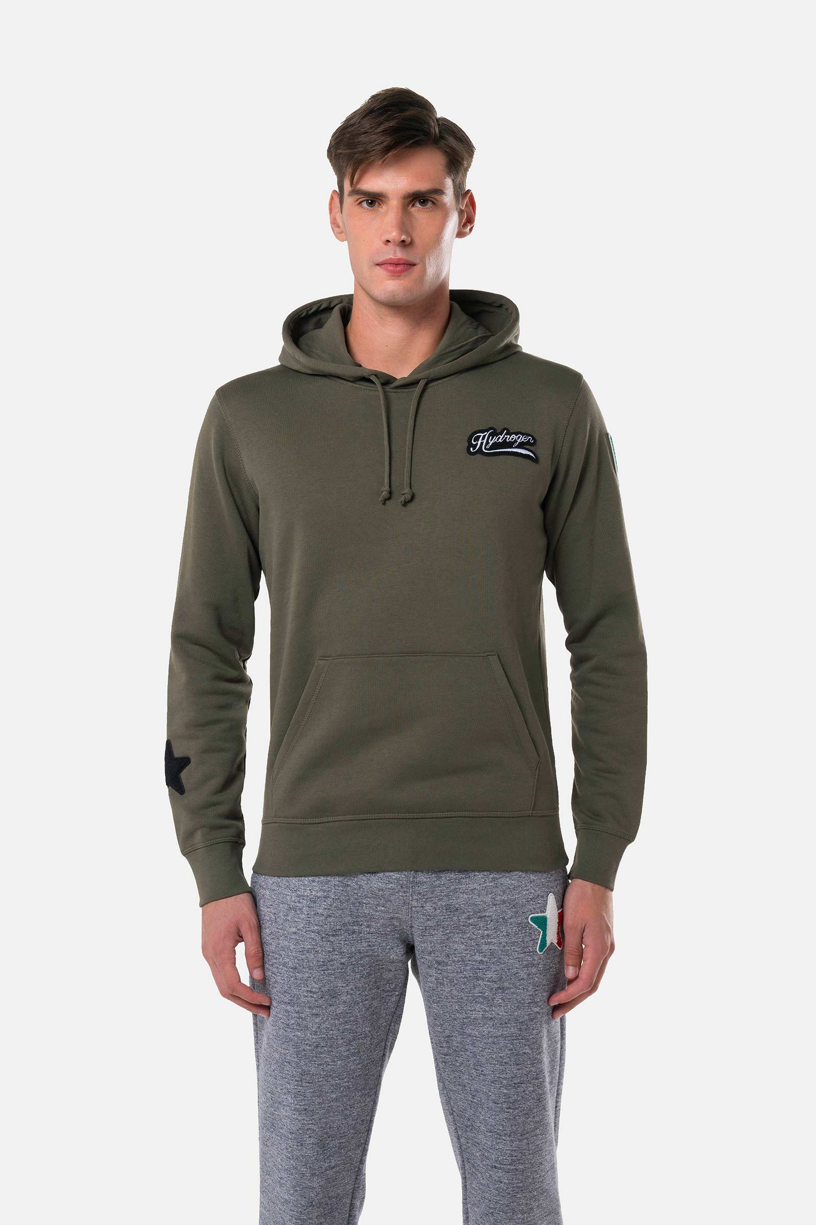 SHIELD HOODIE - GREEN - Hydrogen - Luxury Sportwear