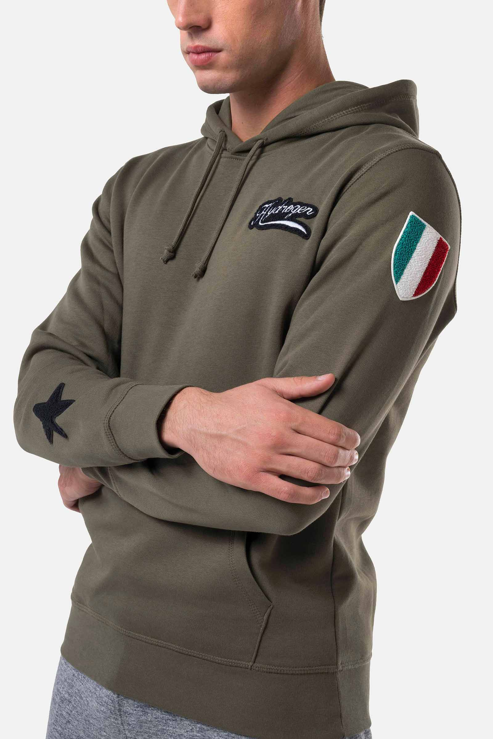 SHIELD HOODIE - GREEN - Hydrogen - Luxury Sportwear