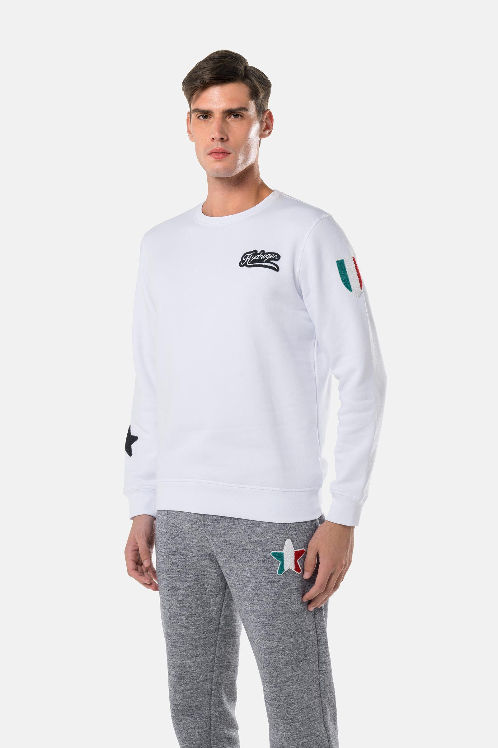 FELPA SCUDO - WHITE - Abbigliamento sportivo | Hydrogen