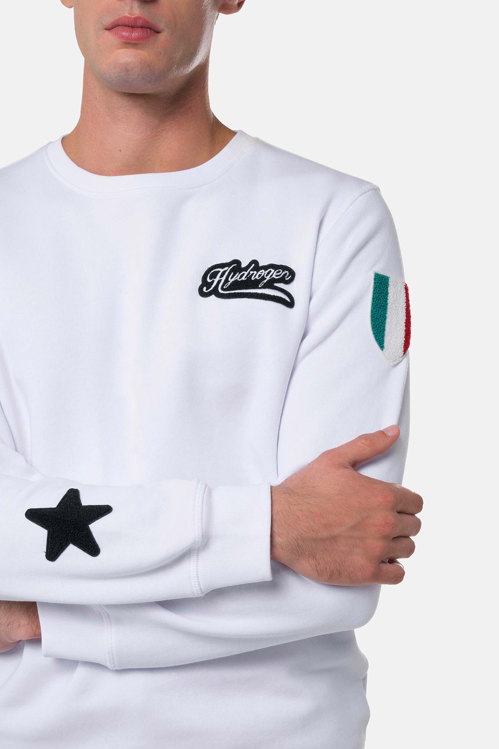 FELPA SCUDO - WHITE - Abbigliamento sportivo | Hydrogen