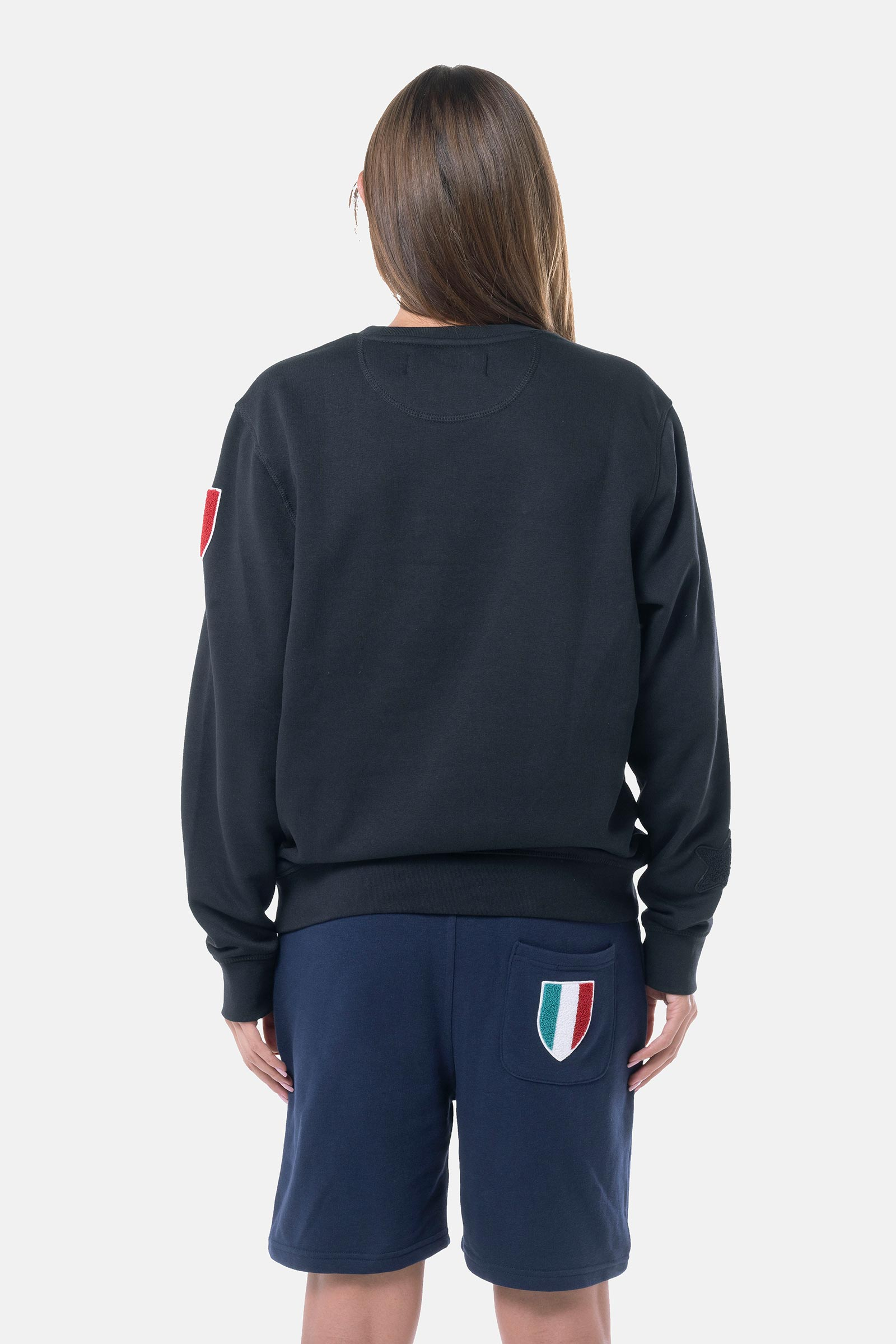 SHIELD SWEATSHIRT - BLACK - Hydrogen - Luxury Sportwear