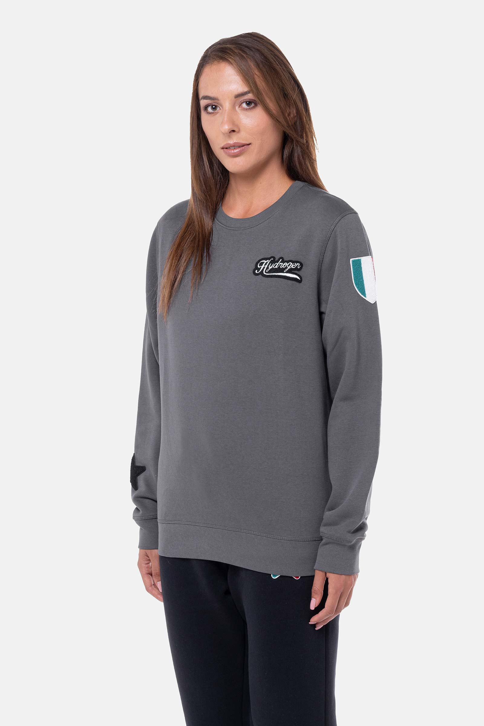 SHIELD SWEATSHIRT - GREY - Hydrogen - Luxury Sportwear