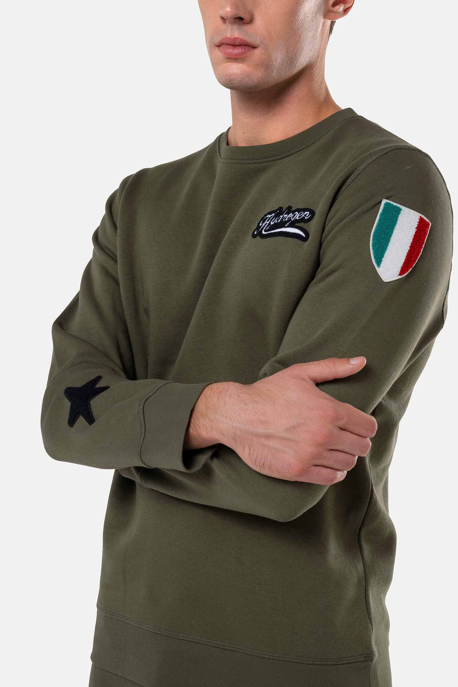 SHIELD SWEATSHIRT - GREEN - Hydrogen - Luxury Sportwear