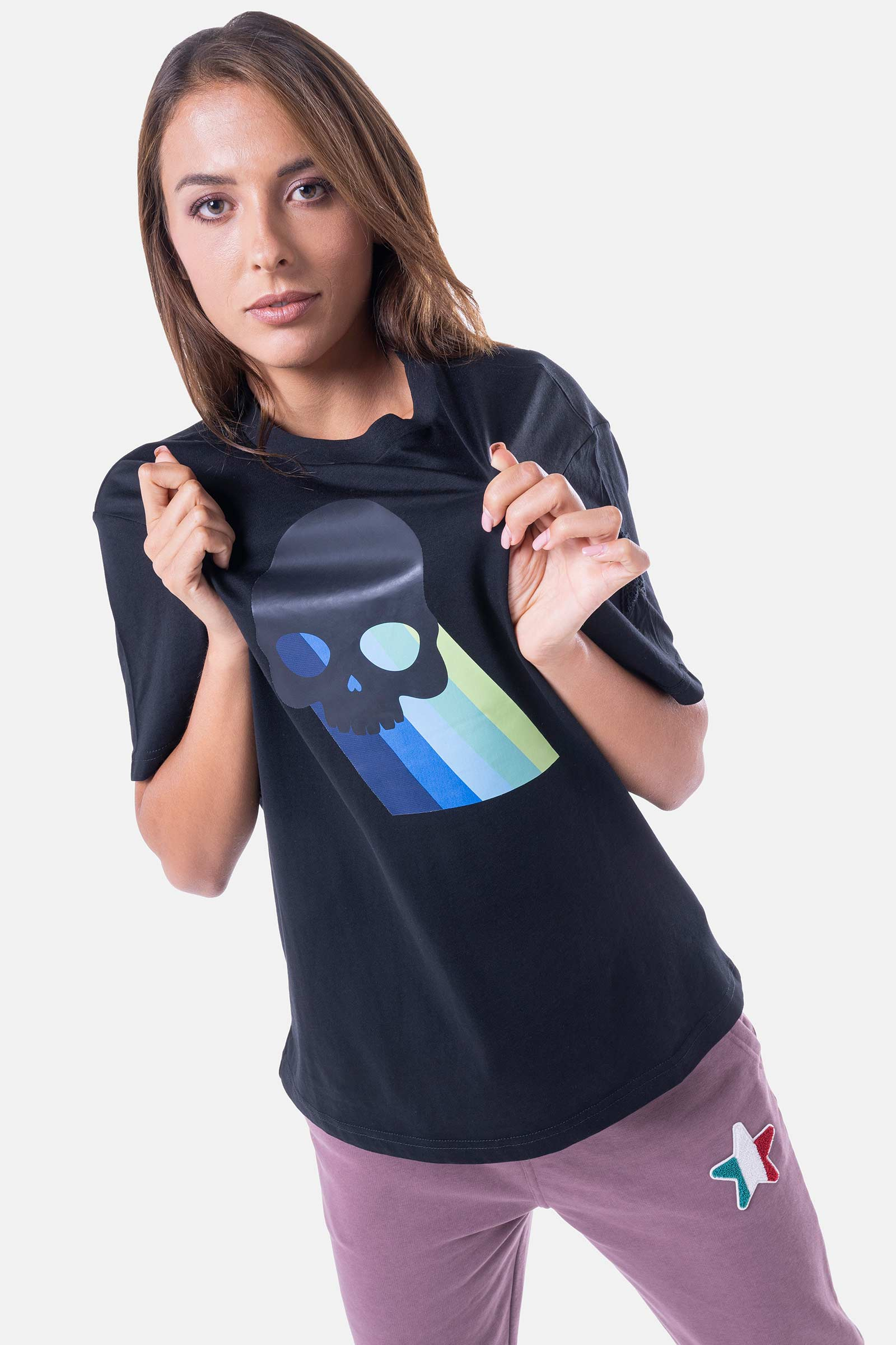 ICON SKULL T-SHIRT - BLACK - Hydrogen - Luxury Sportwear