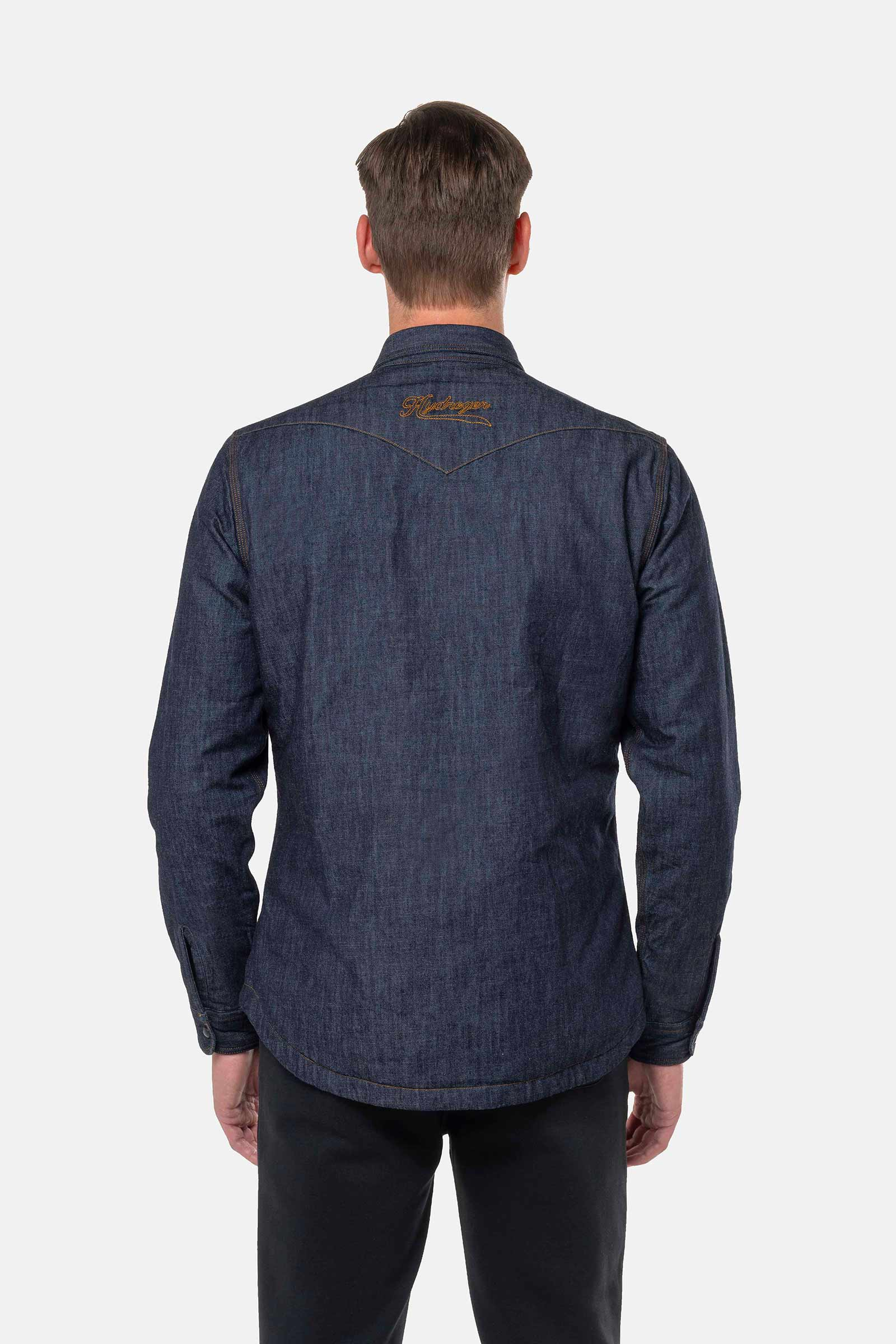PADDED SHIRT - DENIM - Hydrogen - Luxury Sportwear