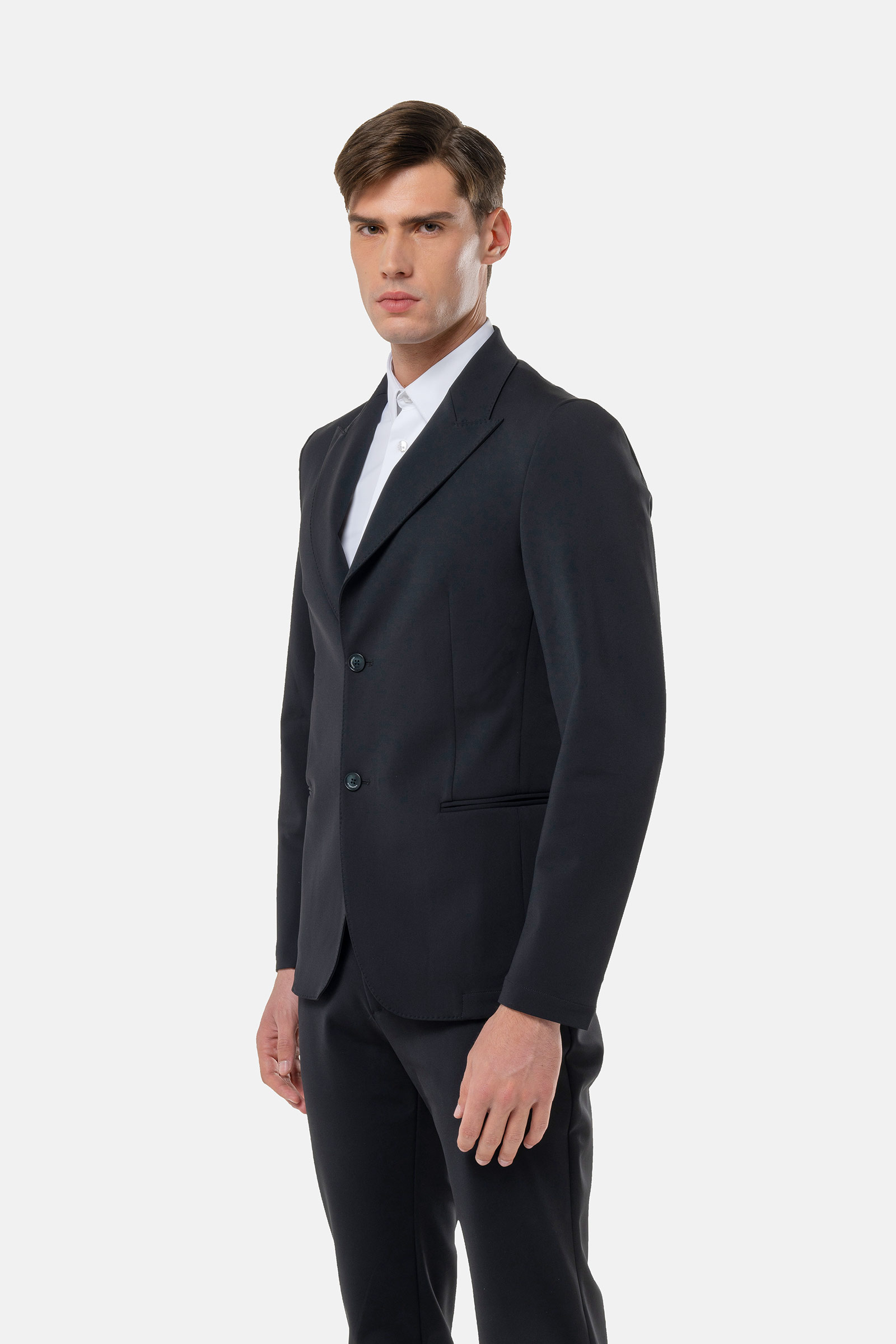 PEACK LAPEL JACKET - BLACK,ANTHRACITE - Hydrogen - Luxury Sportwear