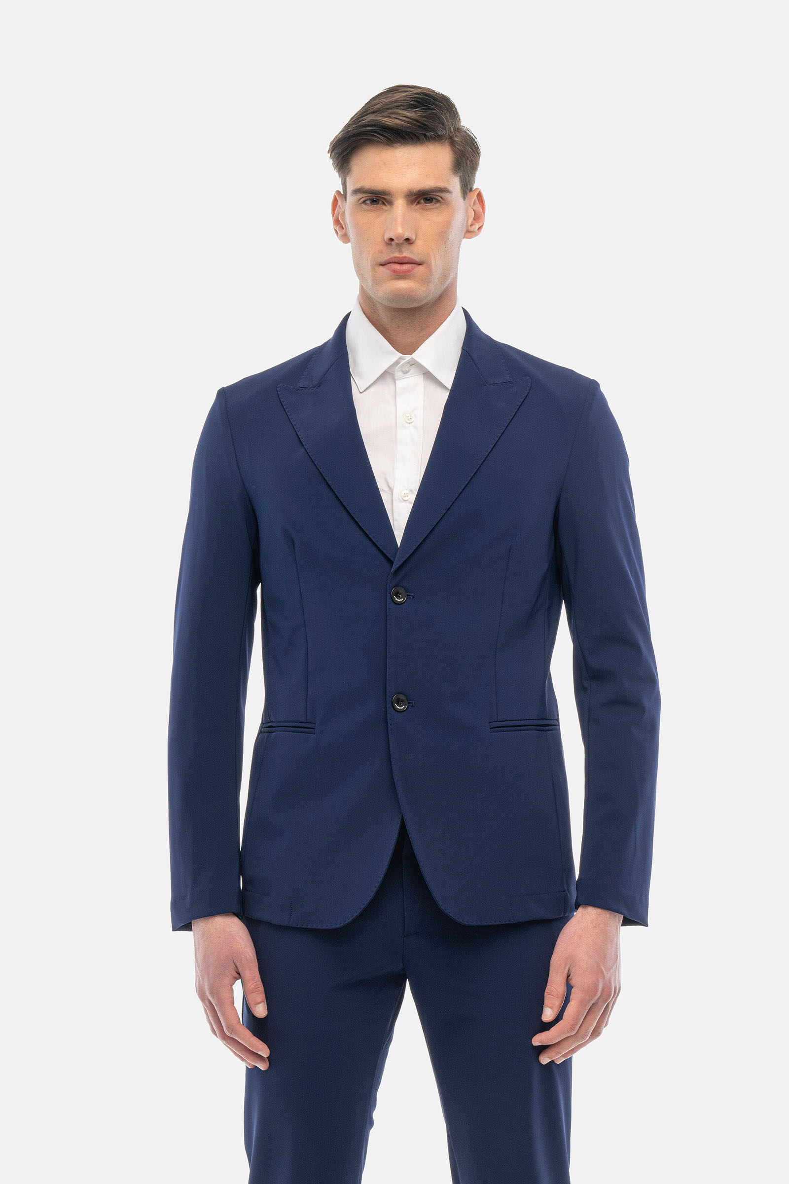 PEACK LAPEL JACKET - BLUE - Hydrogen - Luxury Sportwear