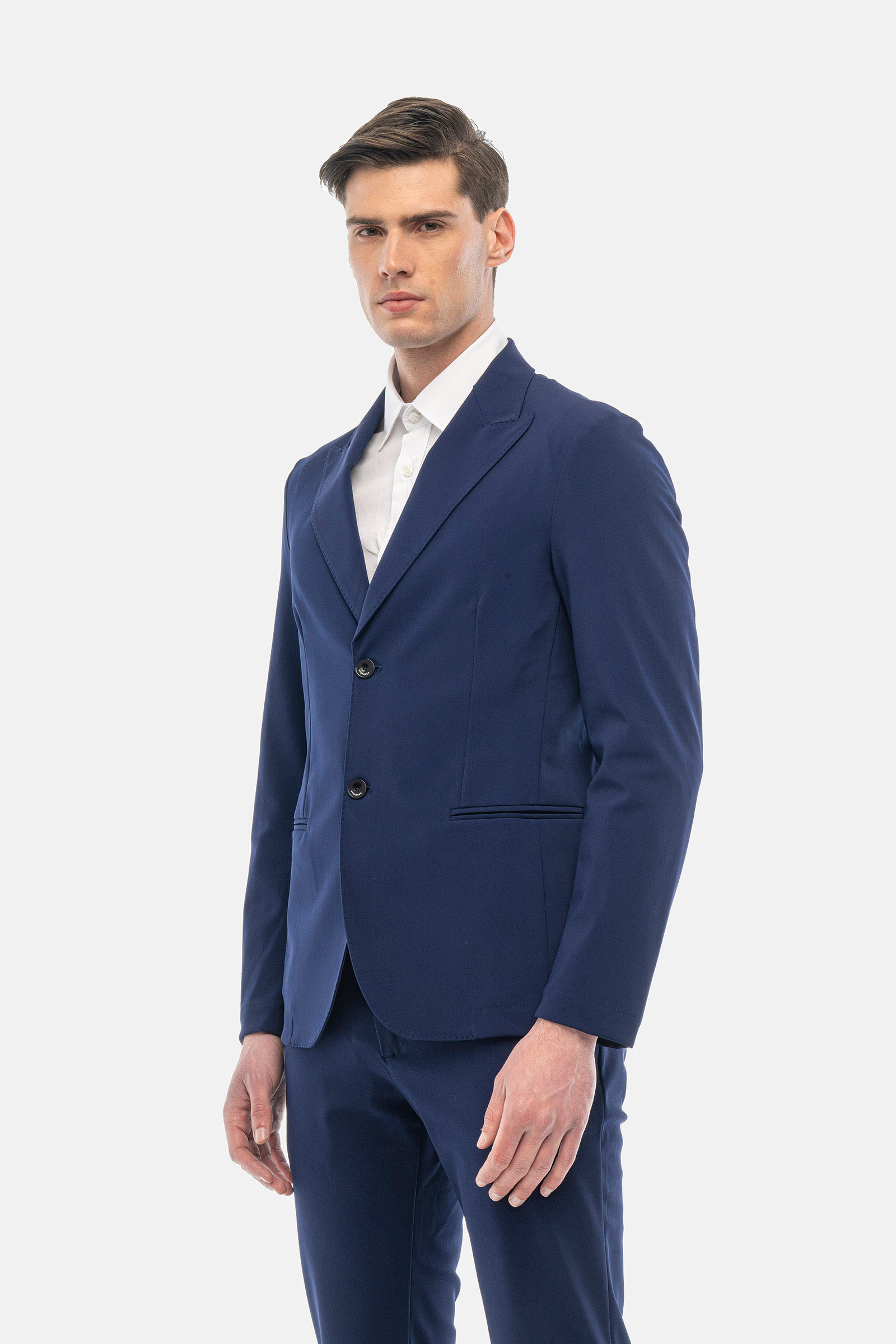 PEACK LAPEL JACKET - BLUE - Hydrogen - Luxury Sportwear