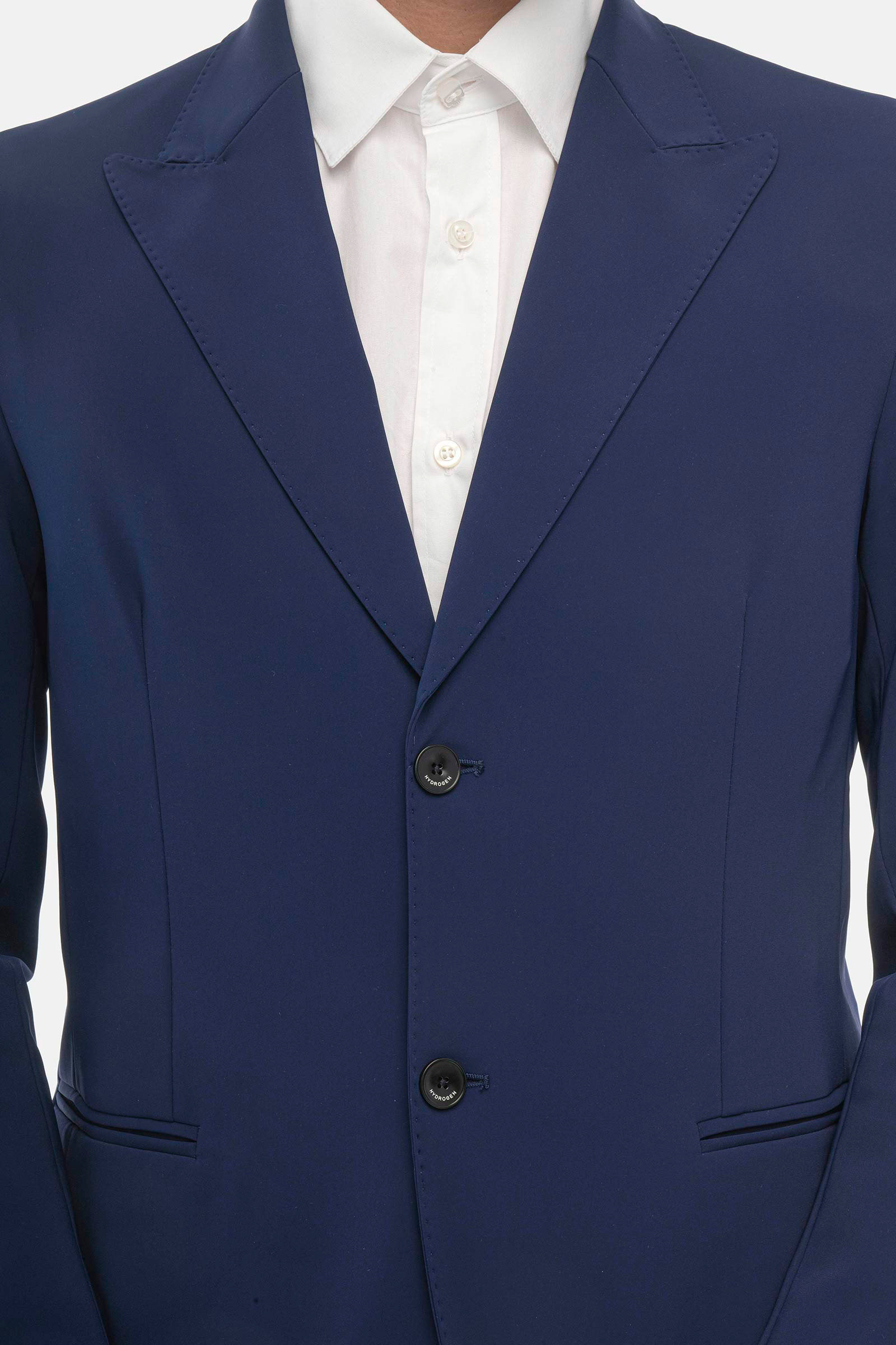 PEACK LAPEL JACKET - BLUE - Hydrogen - Luxury Sportwear