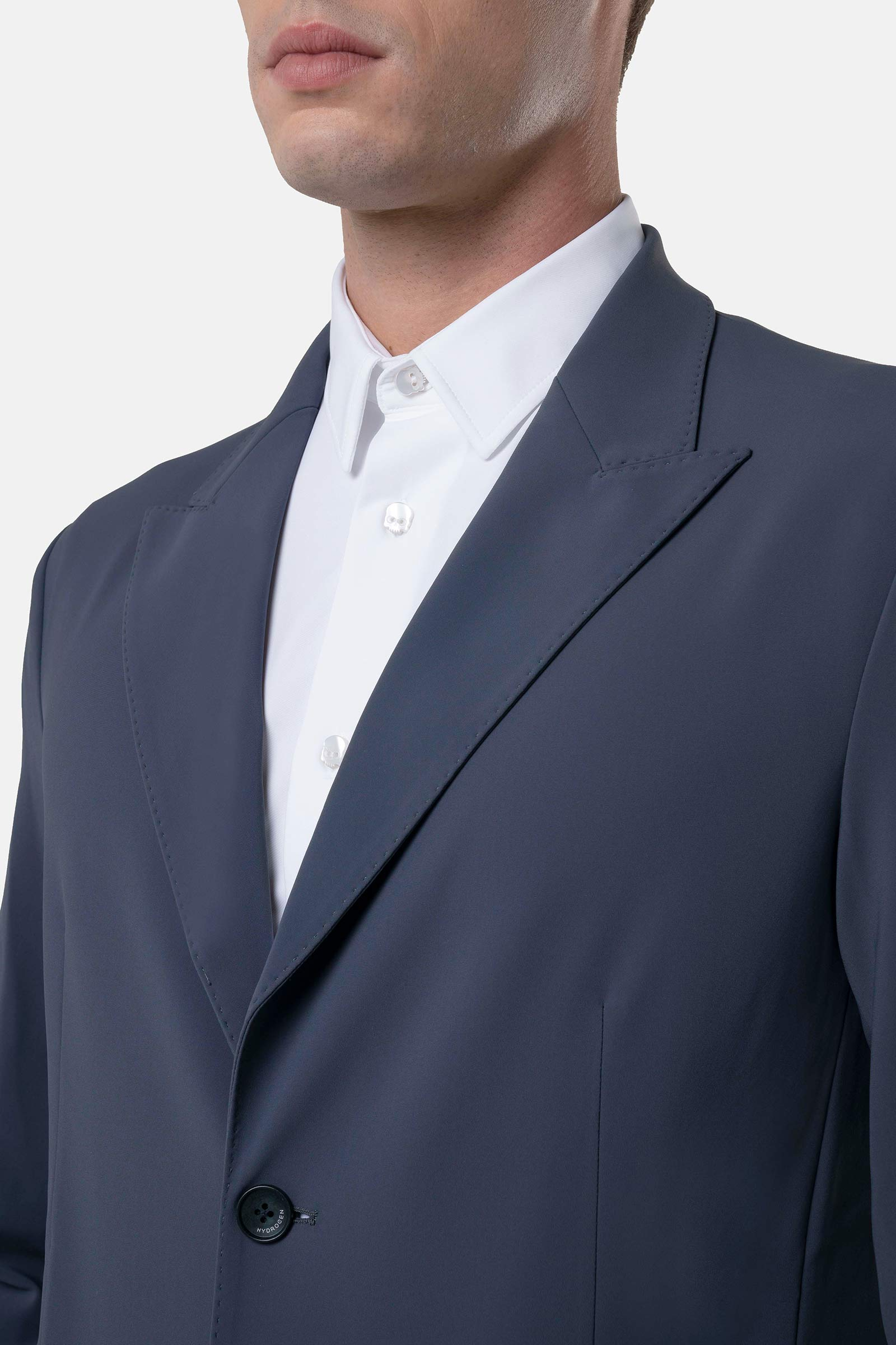 PEACK LAPEL JACKET - ANTHRACITE - Hydrogen - Luxury Sportwear