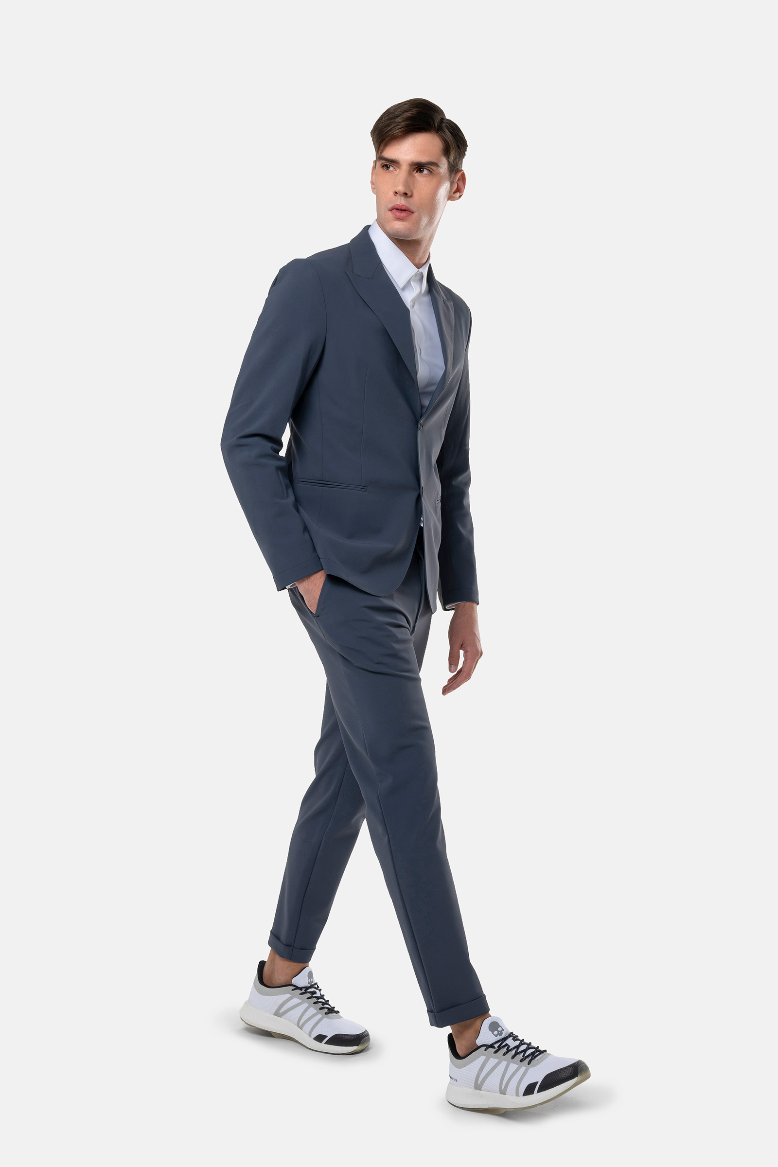 PEACK LAPEL JACKET - ANTHRACITE - Hydrogen - Luxury Sportwear