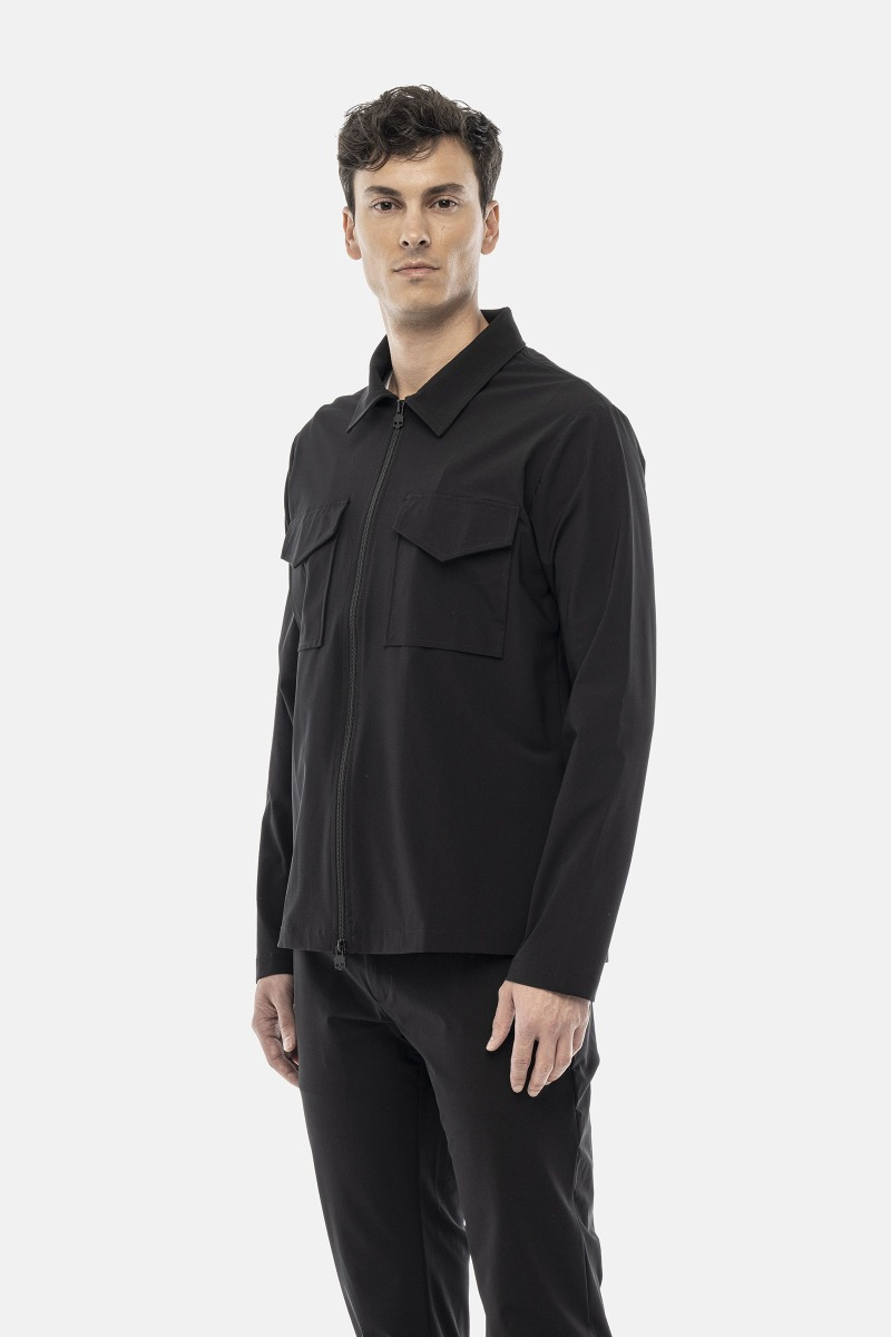 SHIRT JACKET - BLACK - Hydrogen - Luxury Sportwear