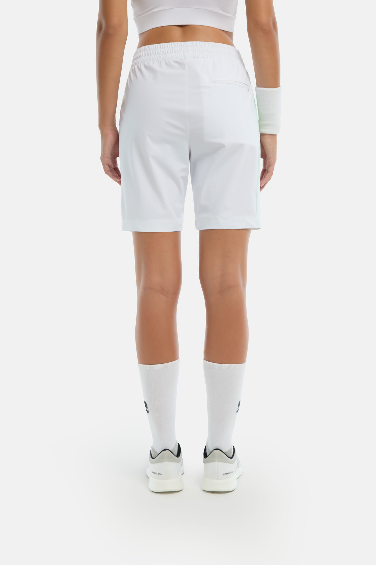 TECH MESH SHORTS SKULL - WHITE,GREEN - Hydrogen - Luxury Sportwear
