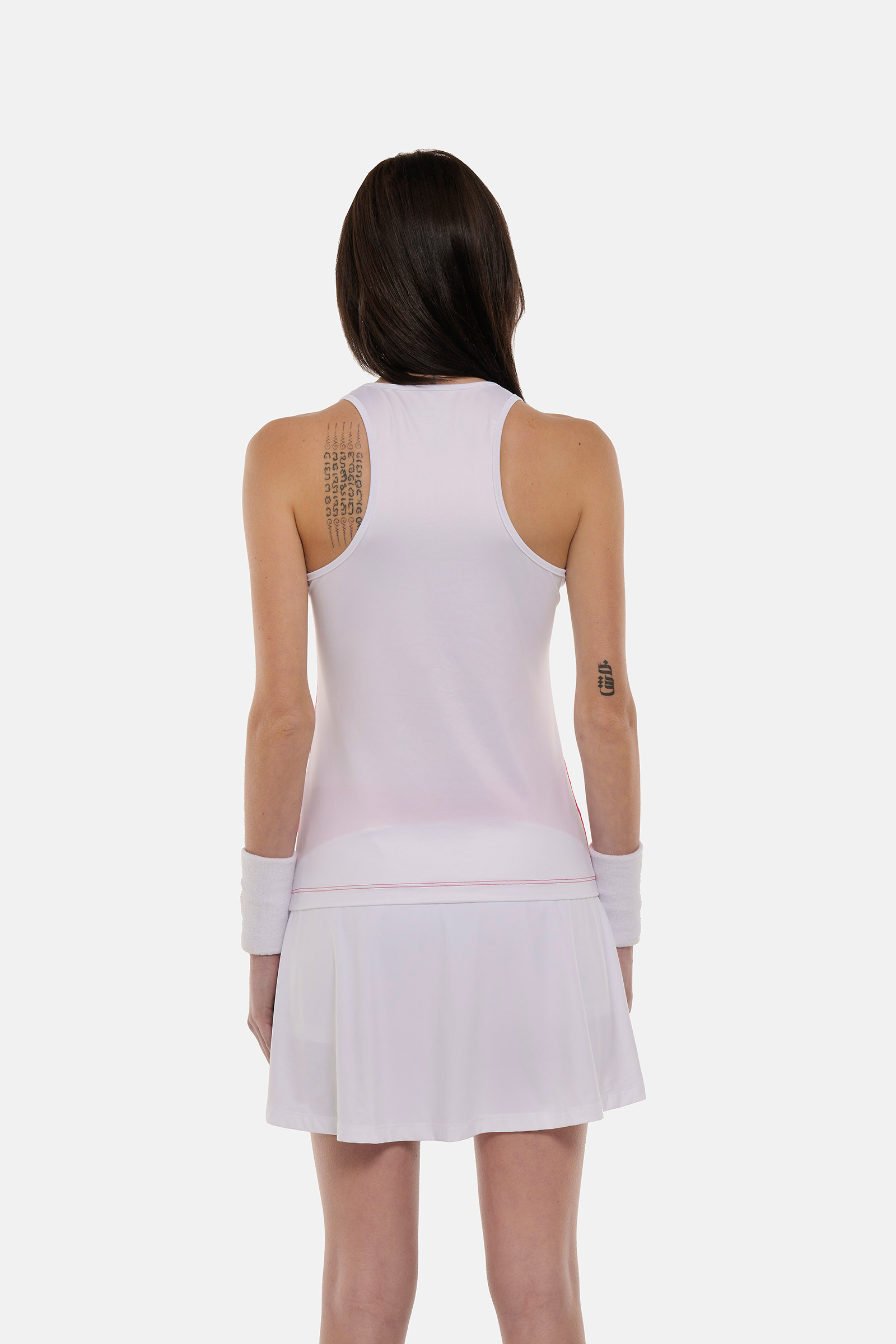 CRUMBLE TECH TANK TOP HEROES BY HYDROGEN - WHITE,FUCHSIA - Hydrogen - Luxury Sportwear