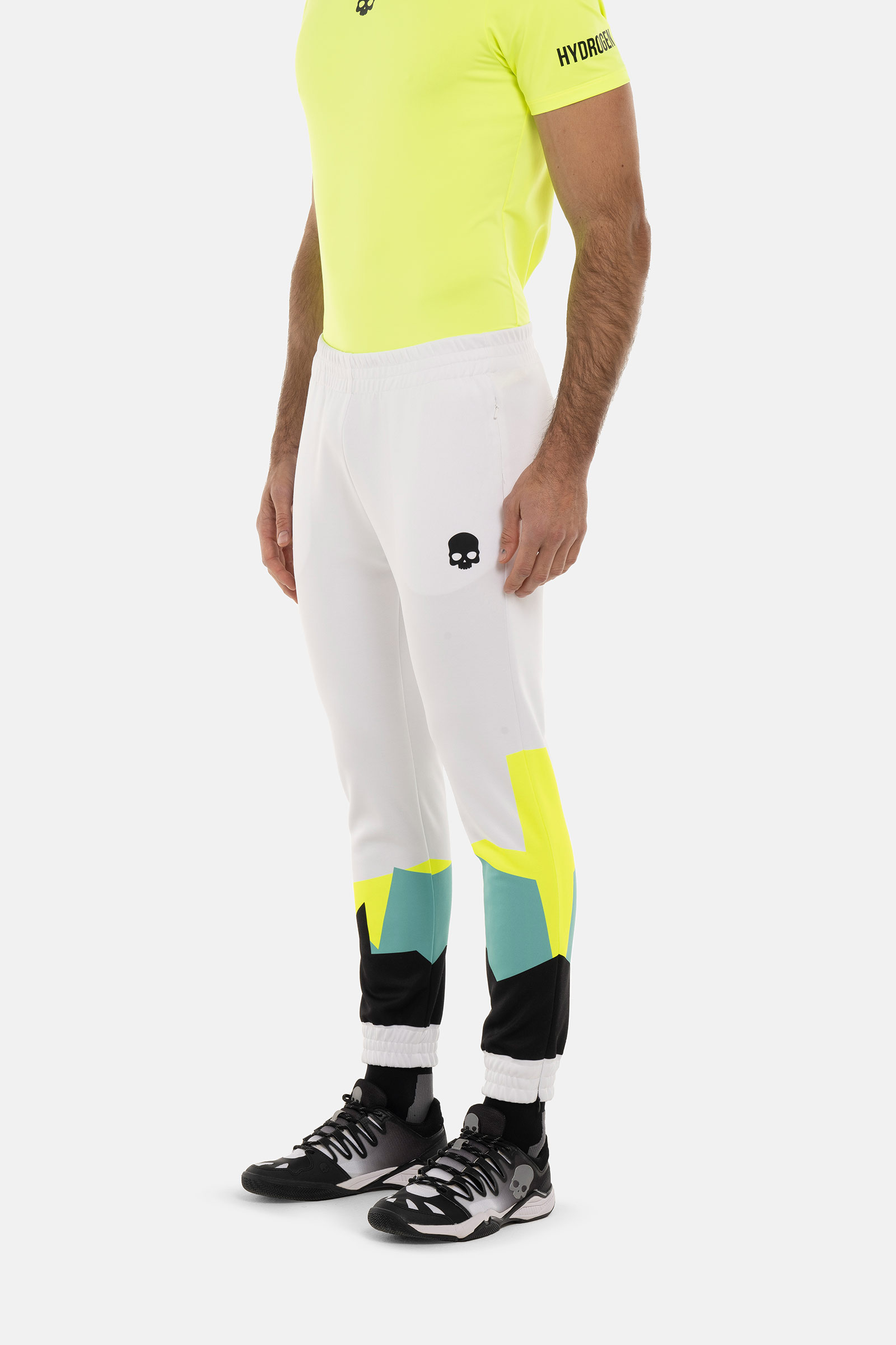 MOUNTAINS PANTS - WHITE,GREEN - Hydrogen - Luxury Sportwear