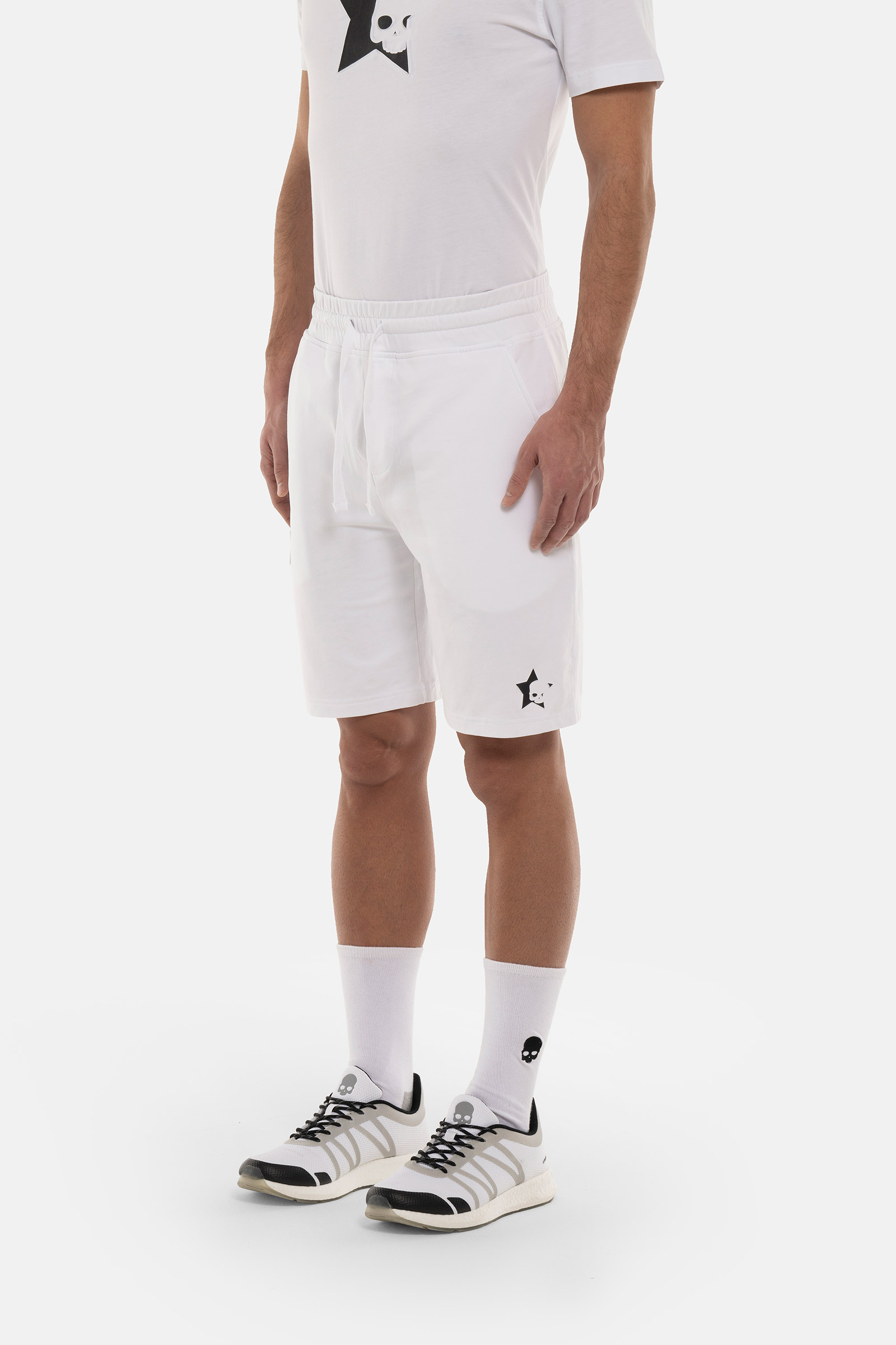 STARS SHORTS - WHITE - Hydrogen - Luxury Sportwear