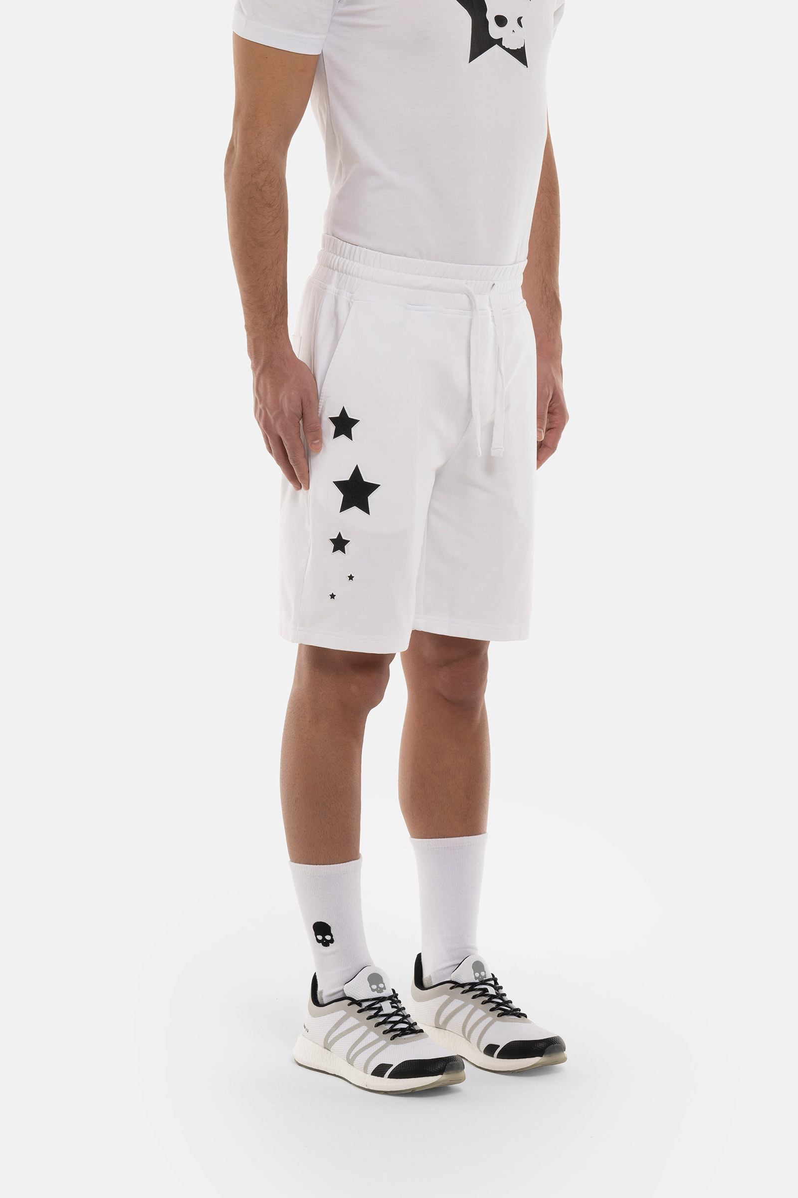 STARS SHORTS - WHITE - Hydrogen - Luxury Sportwear