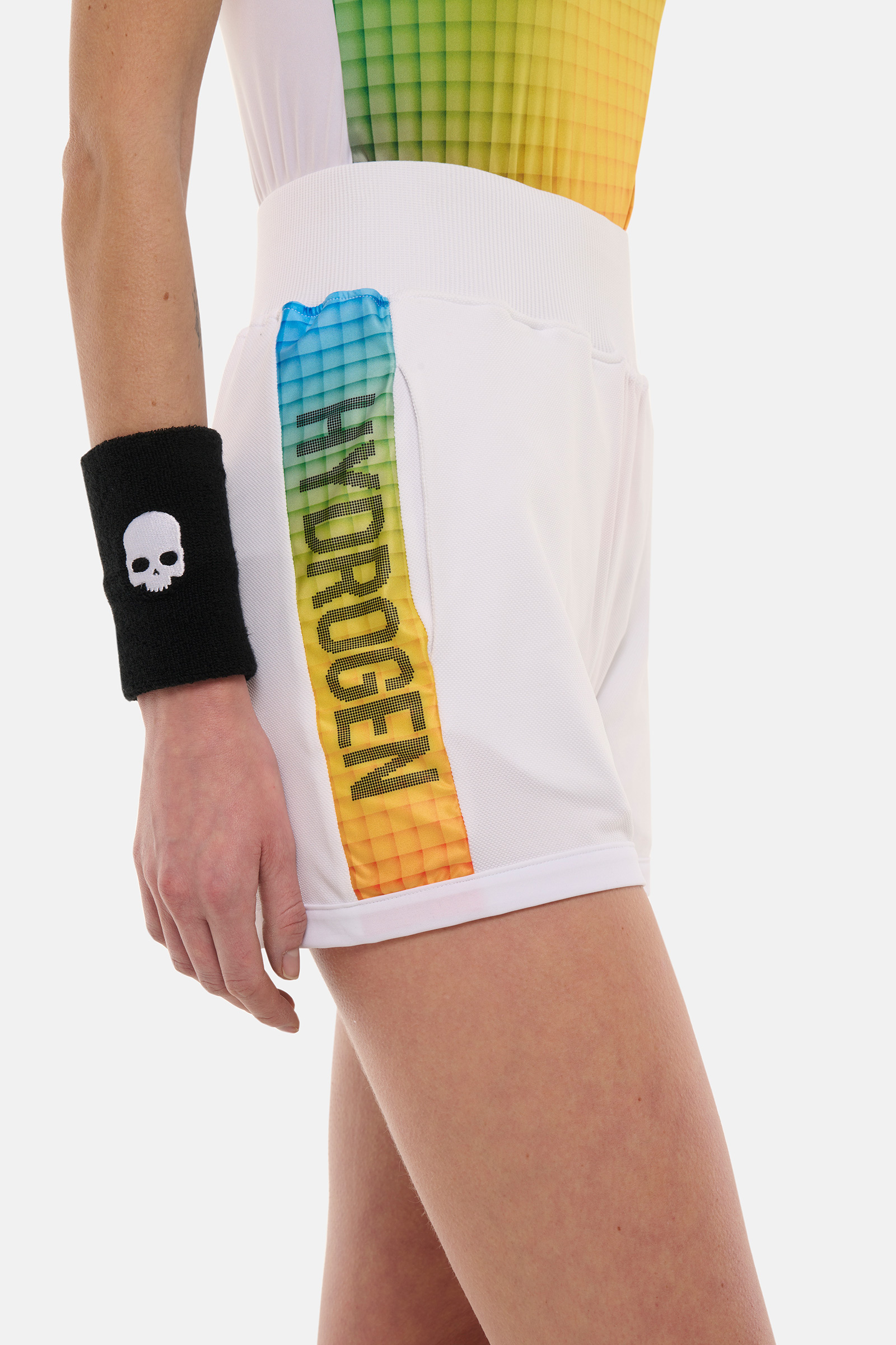 SPECTRUM TECH SHORTS - WHITE - Hydrogen - Luxury Sportwear