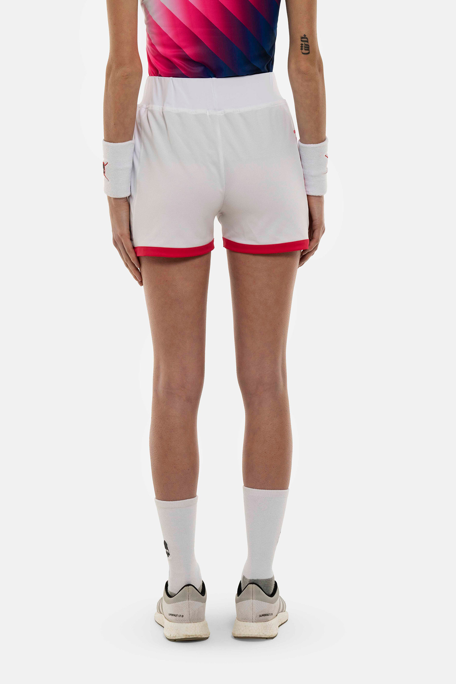 TECH SHORTS HEROES BY HYDROGEN - WHITE,FUCHSIA - Hydrogen - Luxury Sportwear