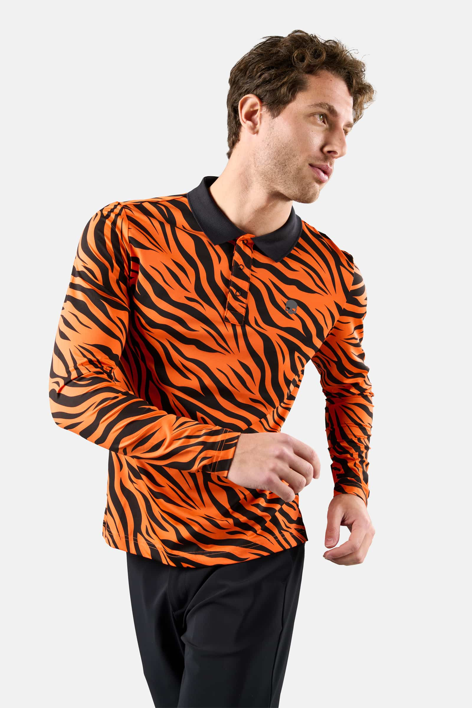Polo con stampa a manica lunga - ORANGE TIGER - Abbigliamento sportivo | Hydrogen
