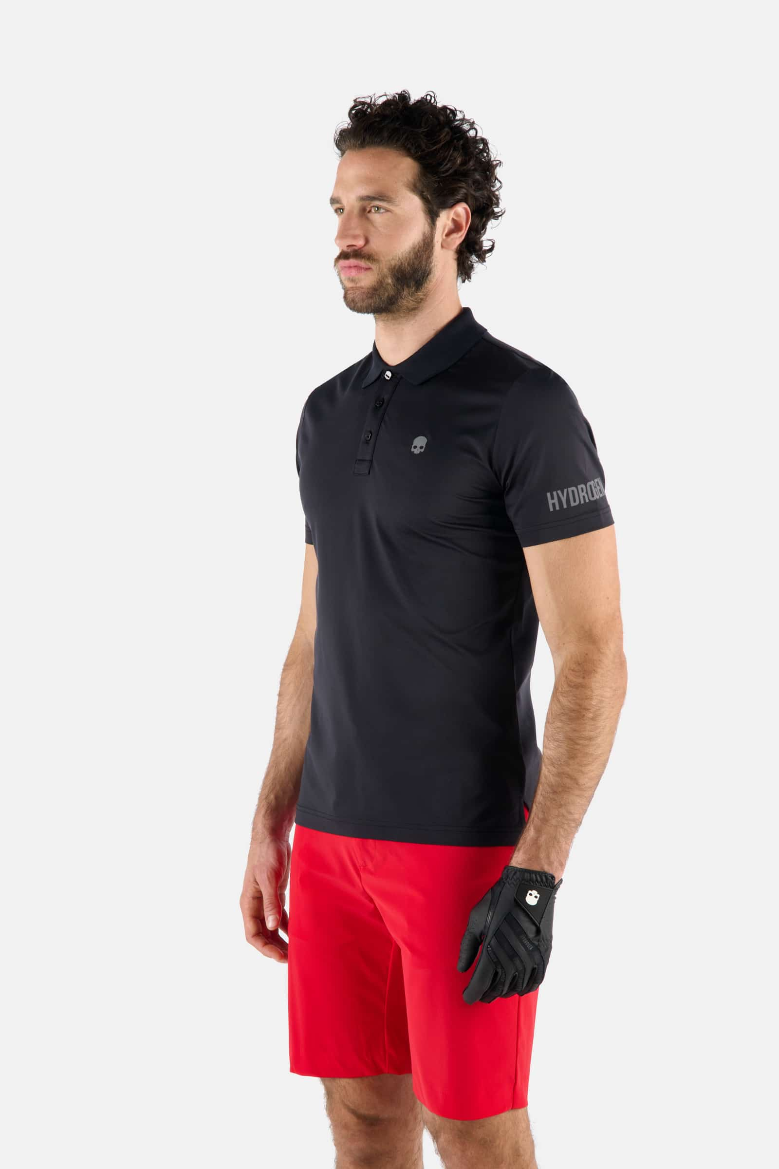 OVER GAME GOLF POLO COMFORT - BLACK - Hydrogen - Luxury Sportwear