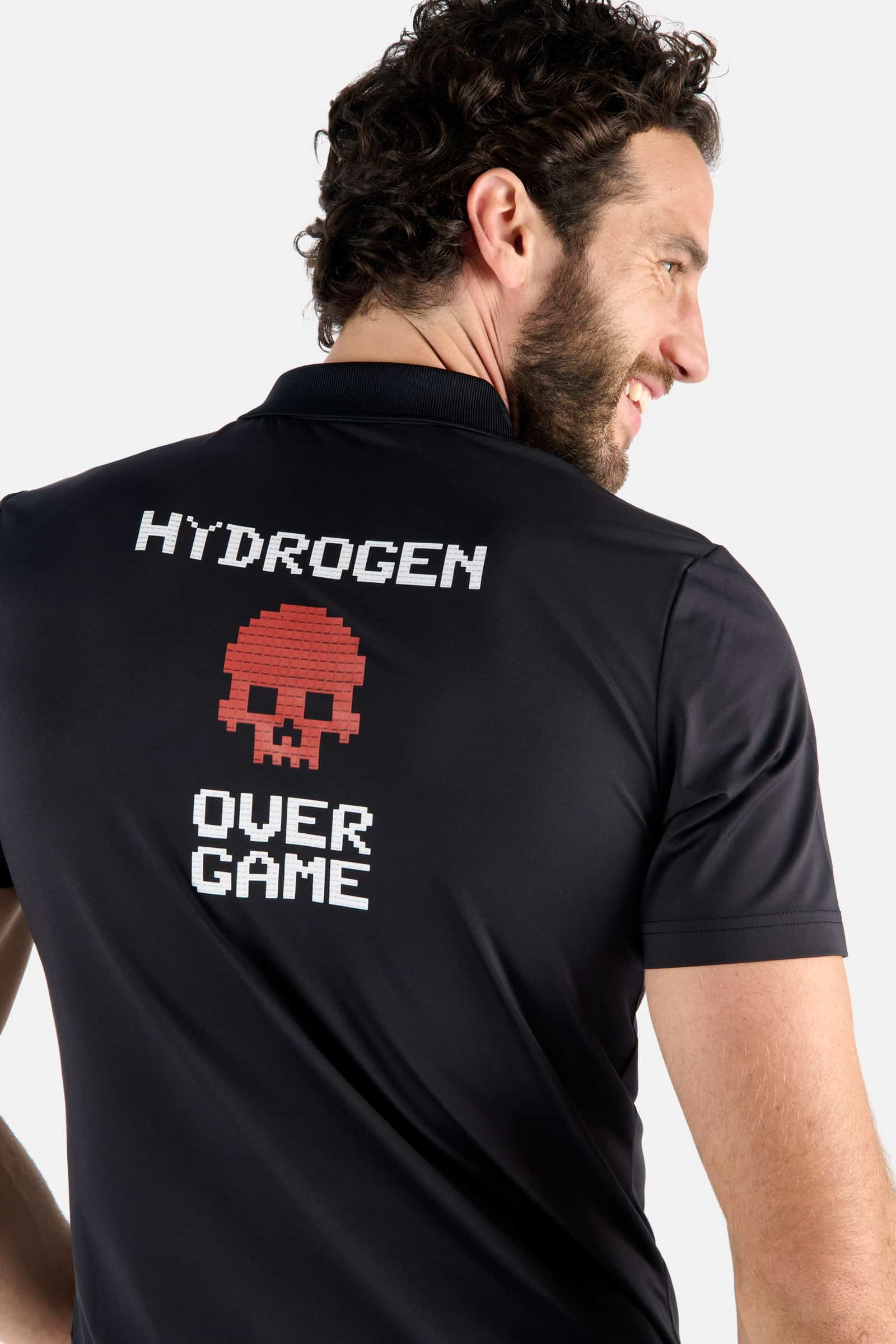 OVER GAME GOLF POLO COMFORT - BLACK - Hydrogen - Luxury Sportwear