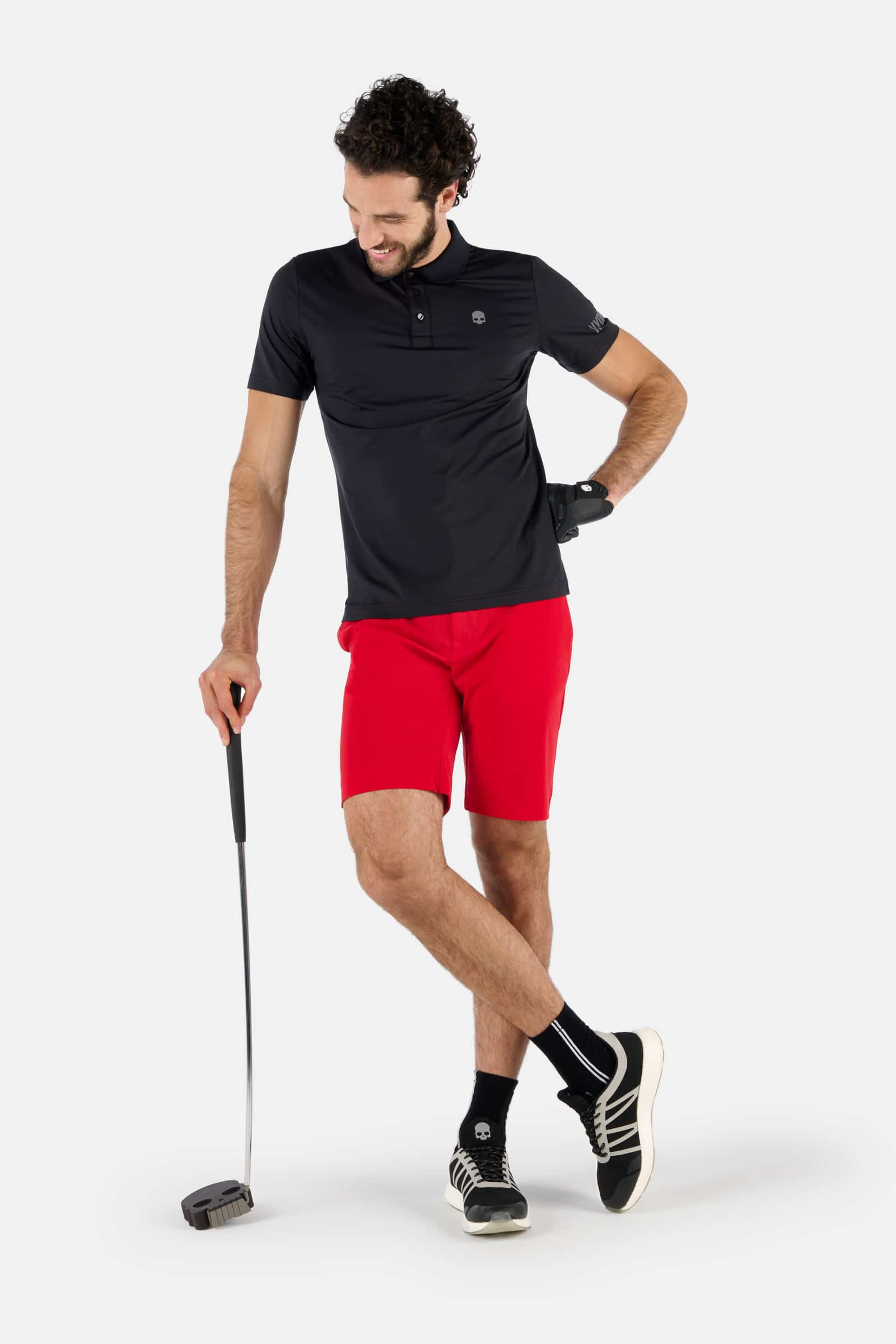 OVER GAME GOLF POLO COMFORT - BLACK - Hydrogen - Luxury Sportwear