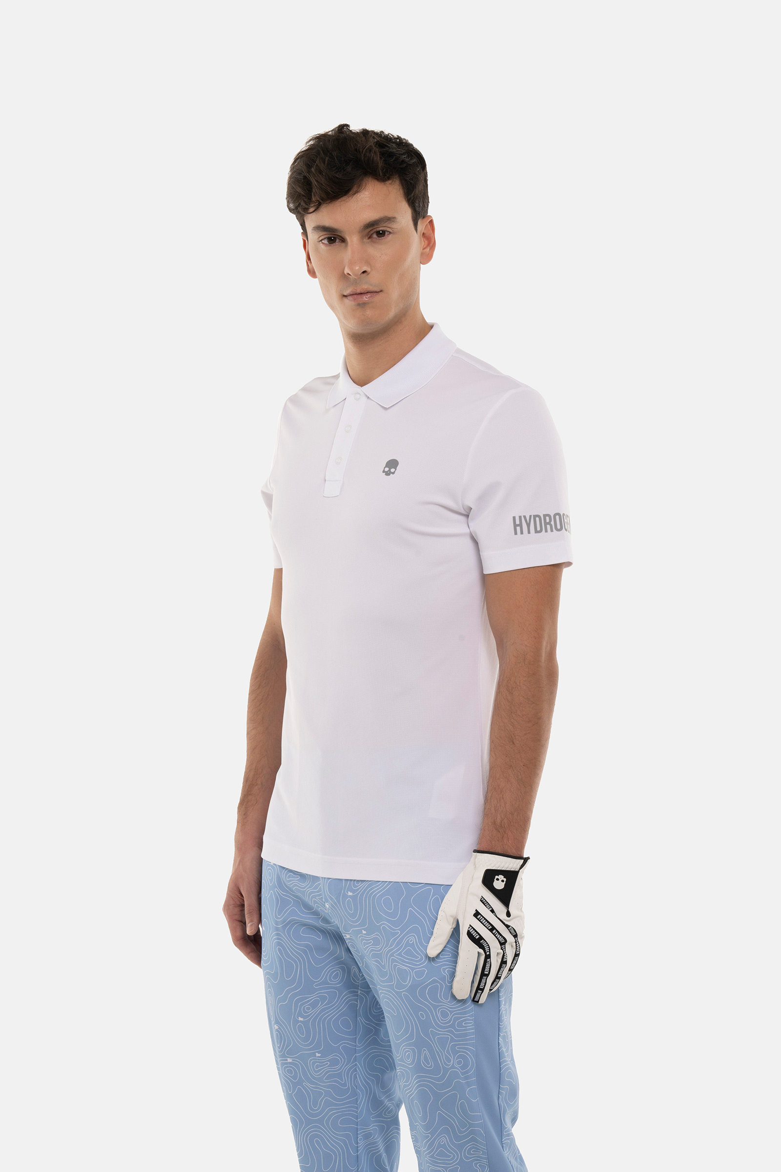 BASIC GOLF POLO - WHITE - Hydrogen - Luxury Sportwear