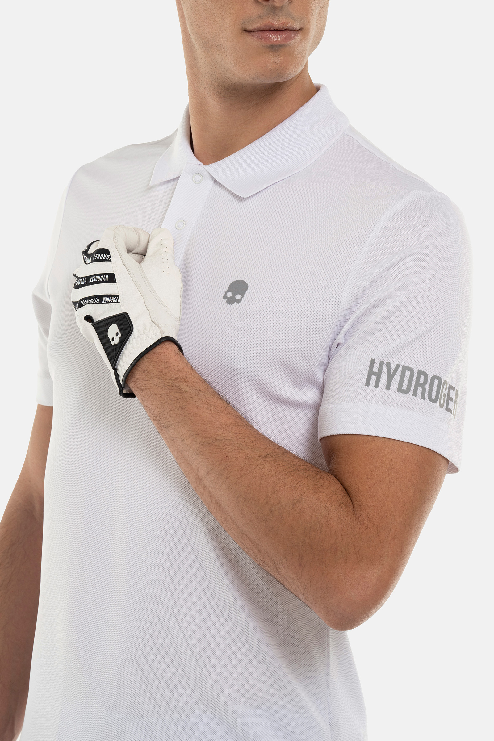 BASIC GOLF POLO - WHITE - Hydrogen - Luxury Sportwear