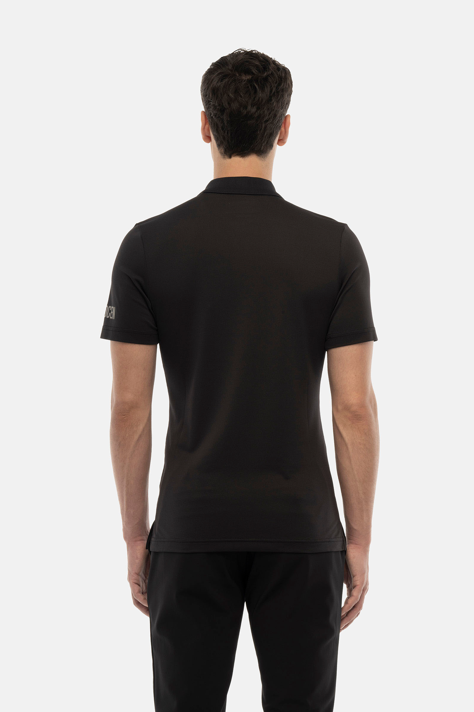GOLF PIQUET POLO - BLACK - Hydrogen - Luxury Sportwear